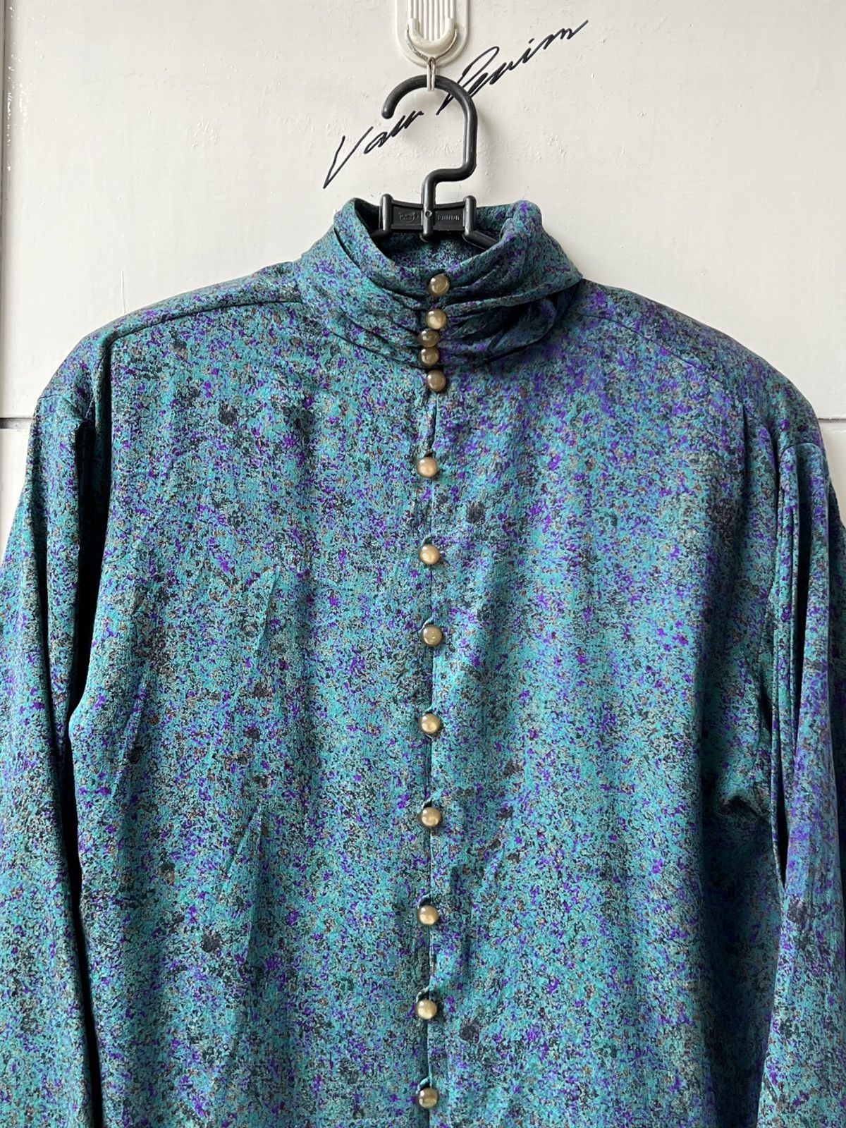 Lanvin LANVIN Paris Green Motive Blouse Size M / US 6-8 / IT 42-44 - 14 Thumbnail