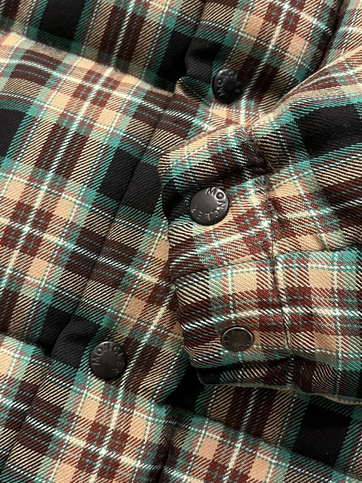 Moncler 2004 Moncler x Junya Watanabe CDG Green Plaid Down Jacket Size US M / EU 48-50 / 2 - 4 Thumbnail