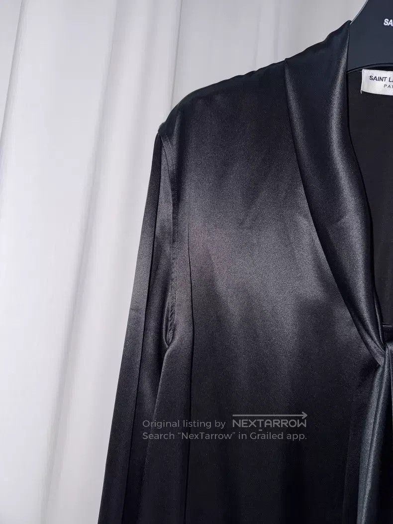 Saint Laurent Paris Saint Laurent Paris Size 41 Ribbon Mulberry Silk Shirt i Size US L / EU 52-54 / 3 - 2 Thumbnail