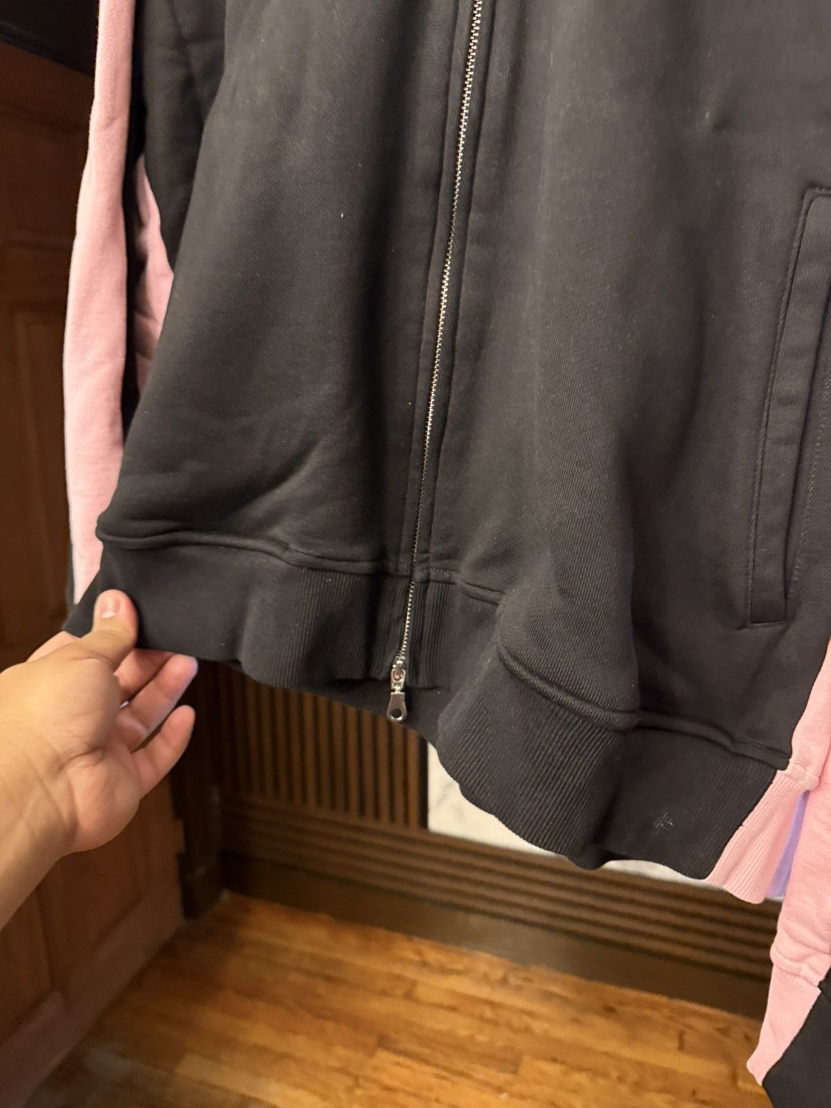 HMDD HMDD Lisbon Zip Up Black Pink Hoodie Size XL Size US XL / EU 56 / 4 - 5 Thumbnail