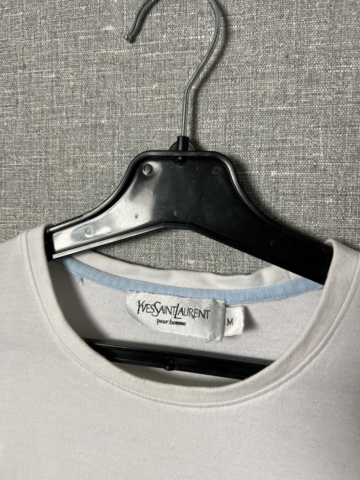 Vintage × Yves Saint Laurent Rare Yves Saint Laurent Striped Tee Embroidered Small Logo Size US M / EU 48-50 / 2 - 20 Thumbnail