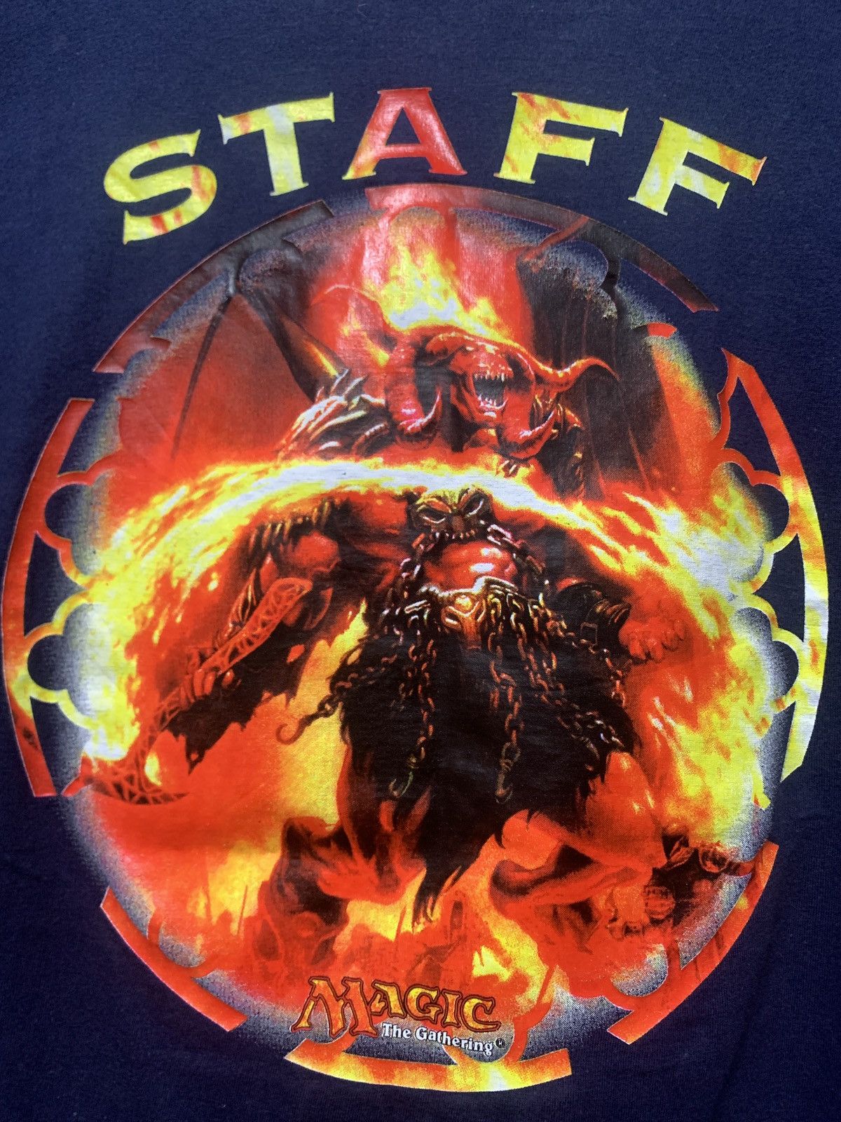 The Game Vintage Dissension Pre Release Magic The Gathering Staff Tee Size US L / EU 52-54 / 3 - 3 Thumbnail