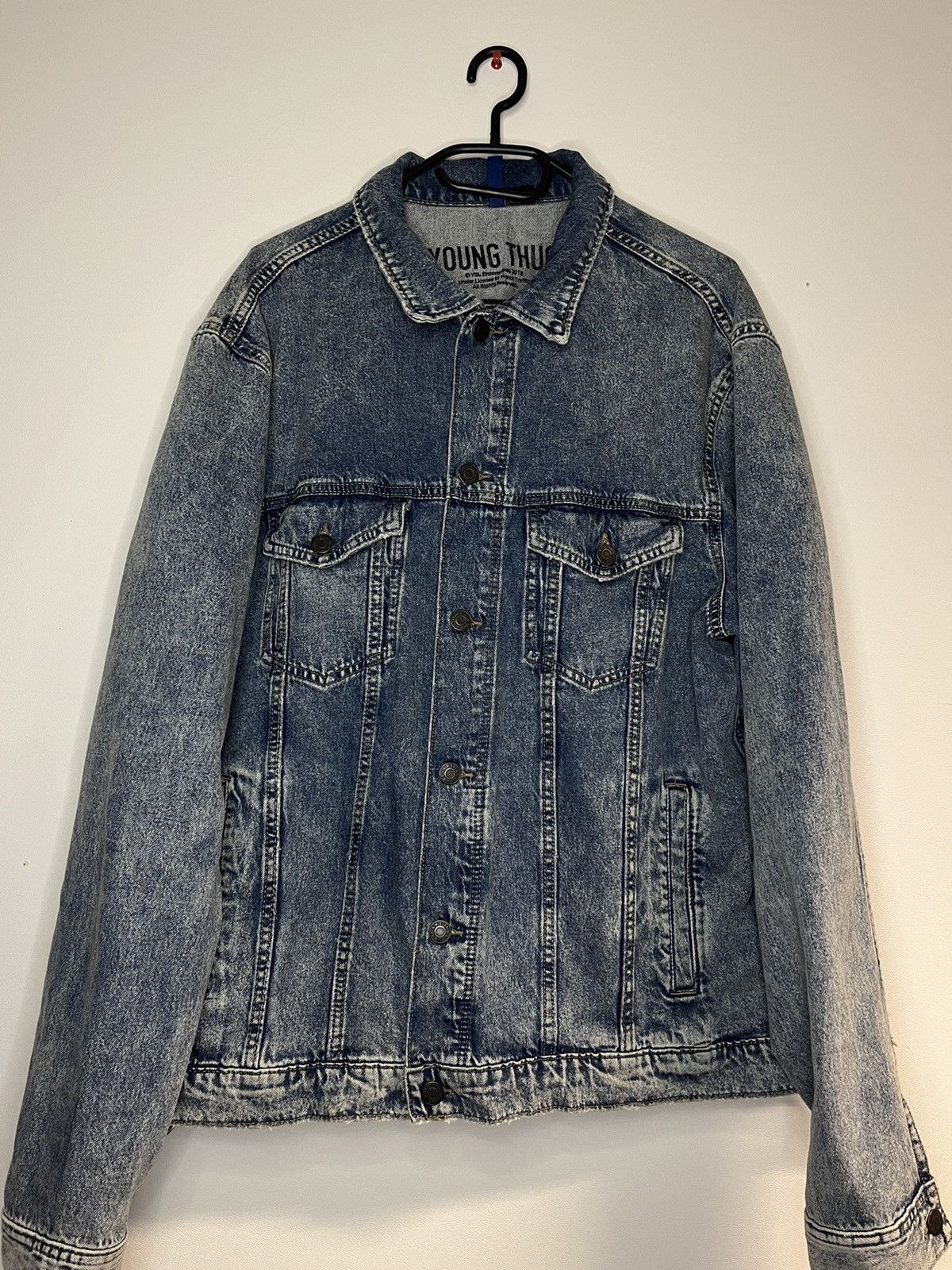 H&M × Vintage × Young Thug Young Thug 2018 Limited Denim Jacket Size US XL / EU 56 / 4 - 2 Thumbnail
