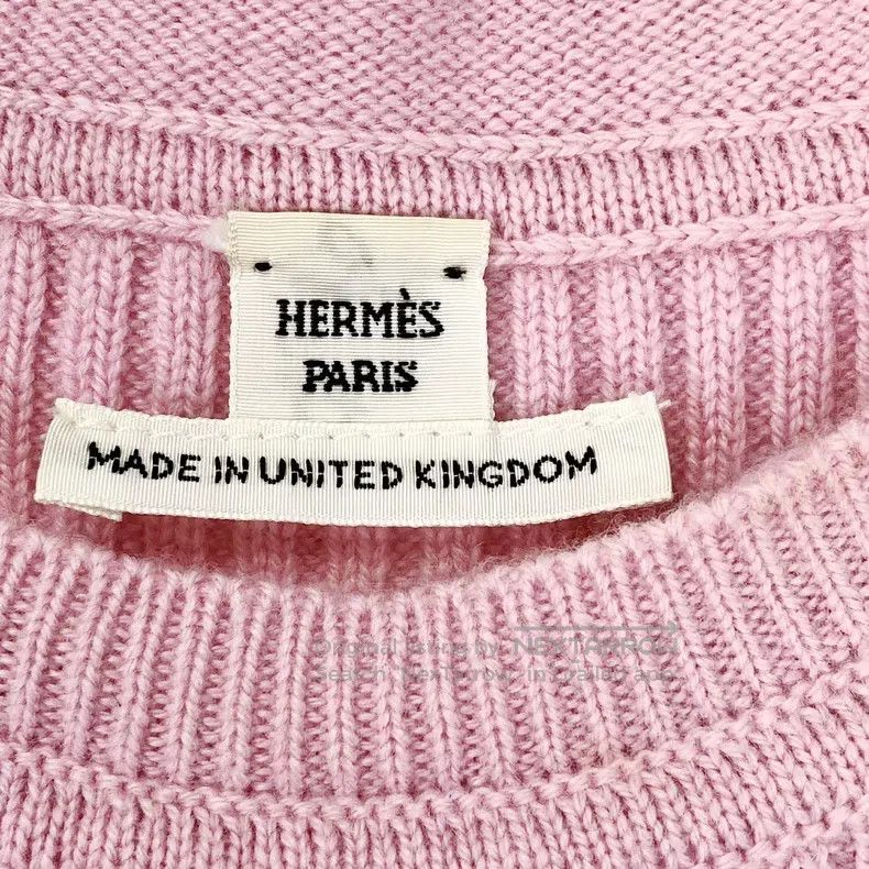 Hermes Hermes 100% cashmere cherry blossom pink knit sweater Size XS / US 0-2 / IT 36-38 - 3 Thumbnail