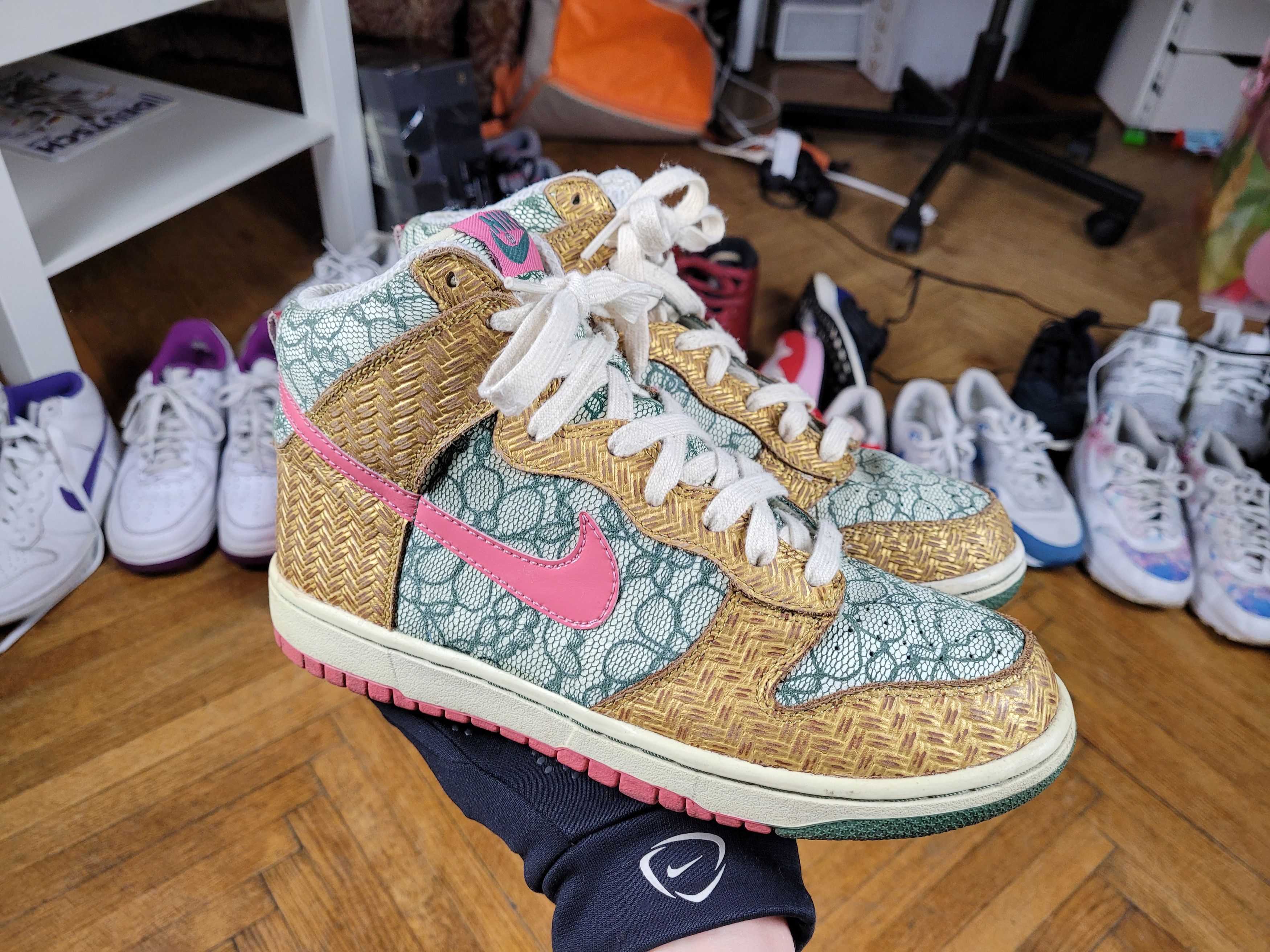 Nike 2007 Vintage Nike SB Dunk High Premium Nori Desert Bloom Size US 8 / IT 38 - 7 Thumbnail