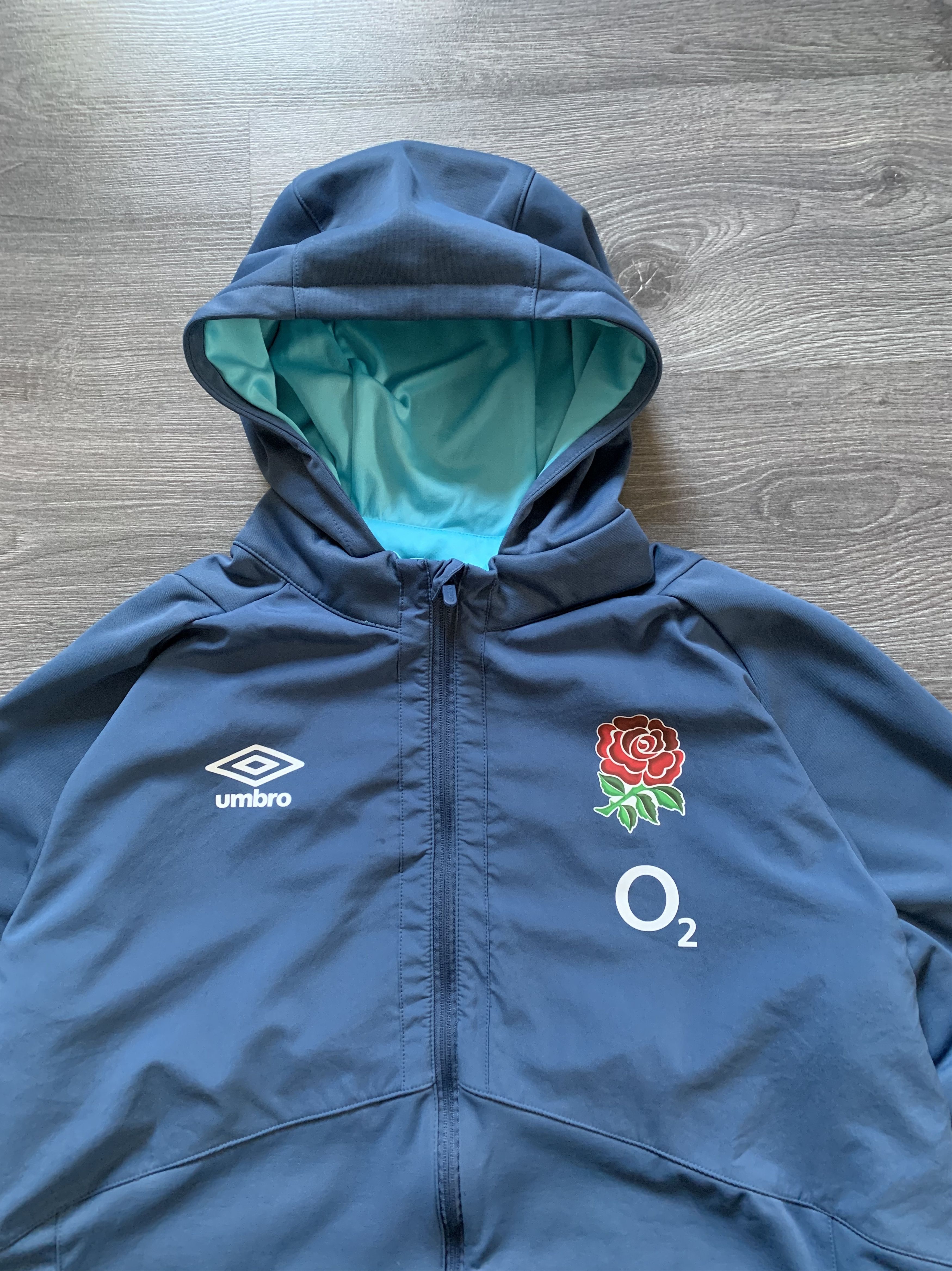 Umbro Umbro O2 England Rugby Full Zip Hoodie Jacket Size US XXL / EU 58 / 5 - 4 Thumbnail