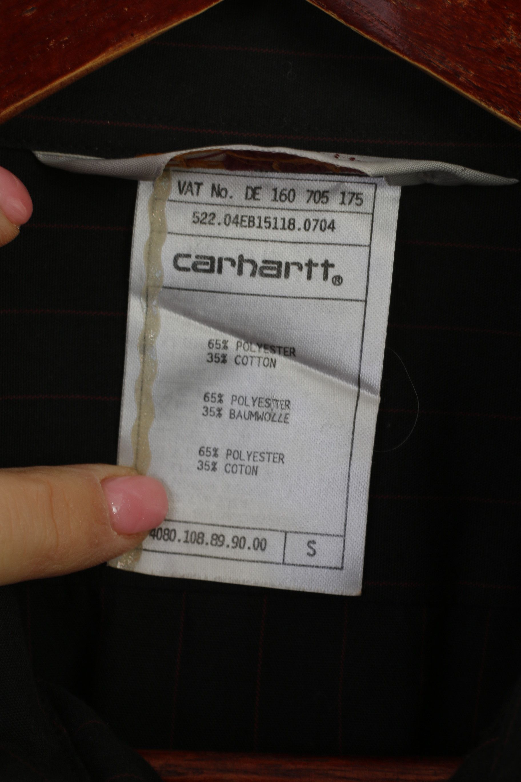Carhartt Carhartt Men S Casual Shirt Black Striped 8531 Size US S / EU 44-46 / 1 - 6 Thumbnail