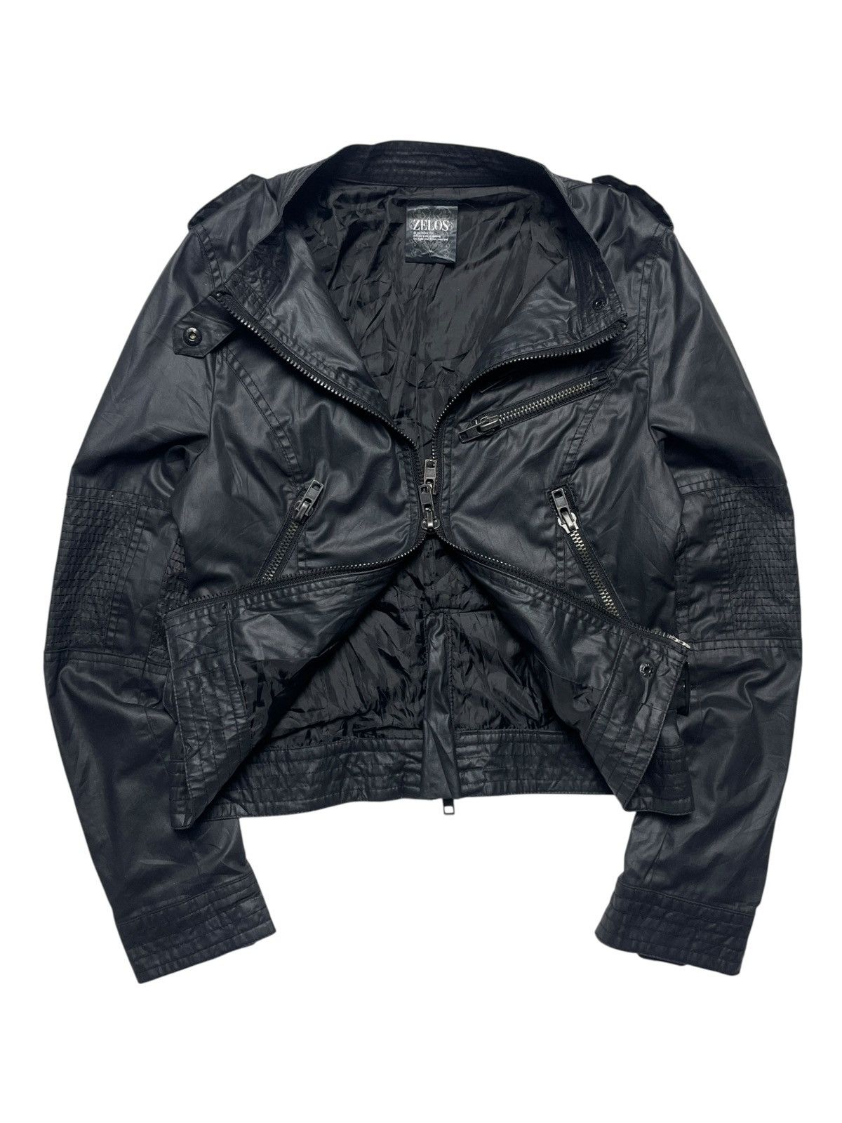 14th Addiction 2000’s Zelos - Multi zip Bondage Bikers Jacket Size US XS / EU 42 / 0 - 2 Thumbnail