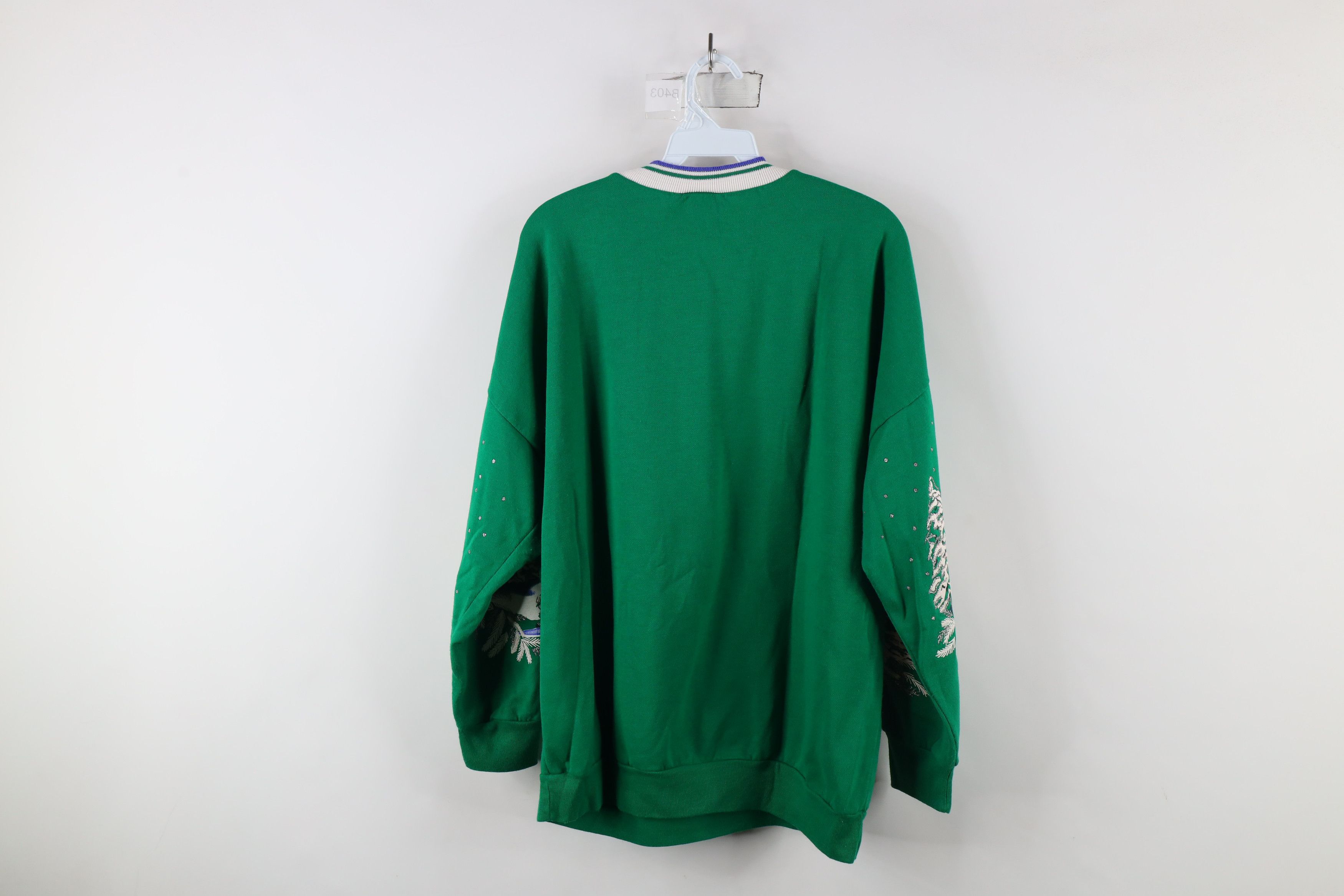 Vintage Vintage 90s Streetwear Christmas Crewneck Sweatshirt USA Size XL / US 12-14 / IT 48-50 - 13 Thumbnail