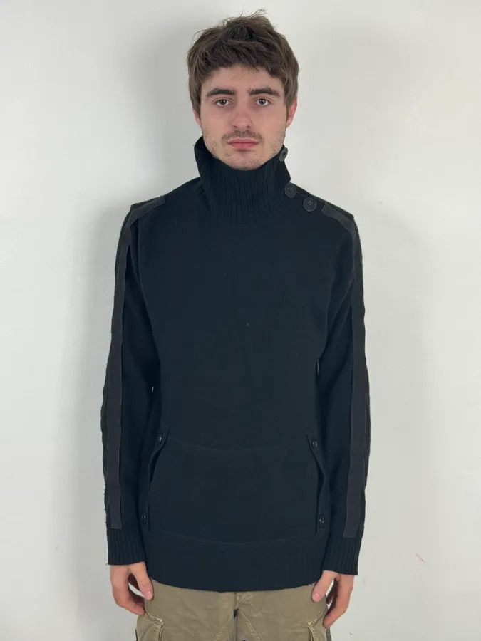 Dolce & Gabbana AW2003 Dolce & Gabbana Black Bondage Turtleneck Sweater Size US M / EU 48-50 / 2 - 2 Thumbnail