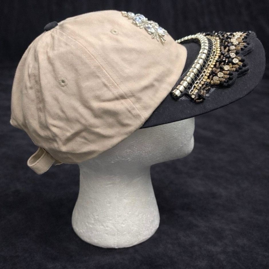 Other Tan & Black Crystal Hat Size ONE SIZE - 2 Thumbnail
