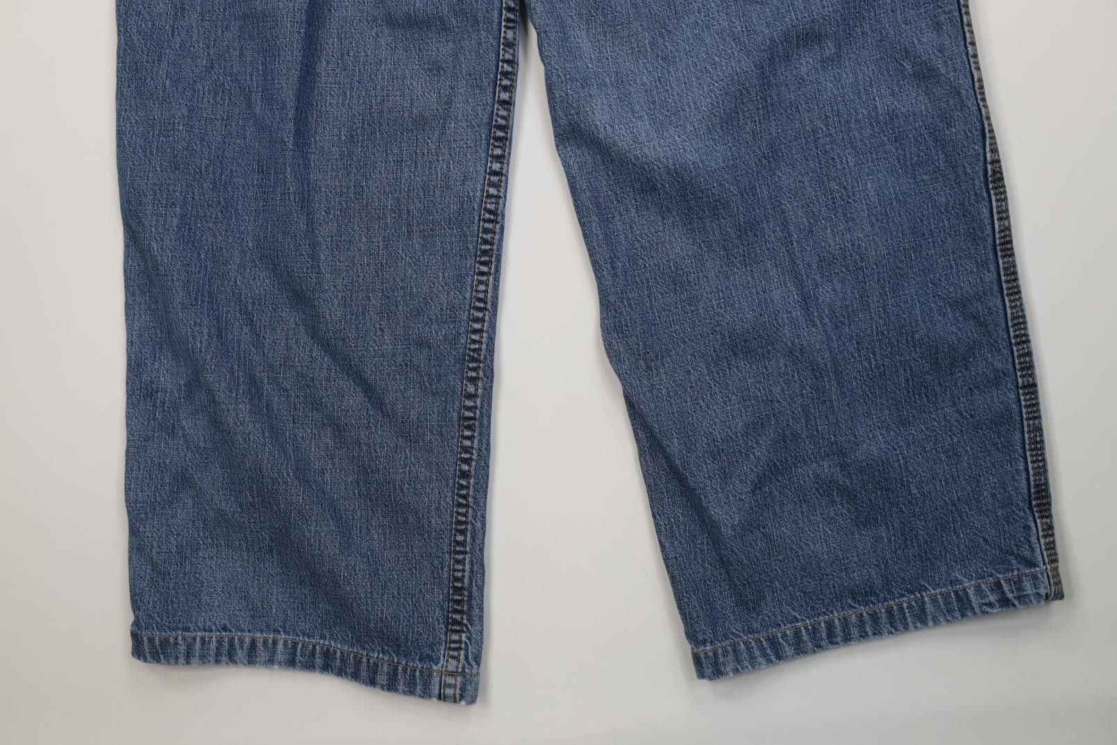 Tommy Hilfiger Vintage 90s Y2K Tommy Hilfiger Wide Leg Cargo Denim Jeans Size 34" / US 12 / IT 48 - 14 Thumbnail
