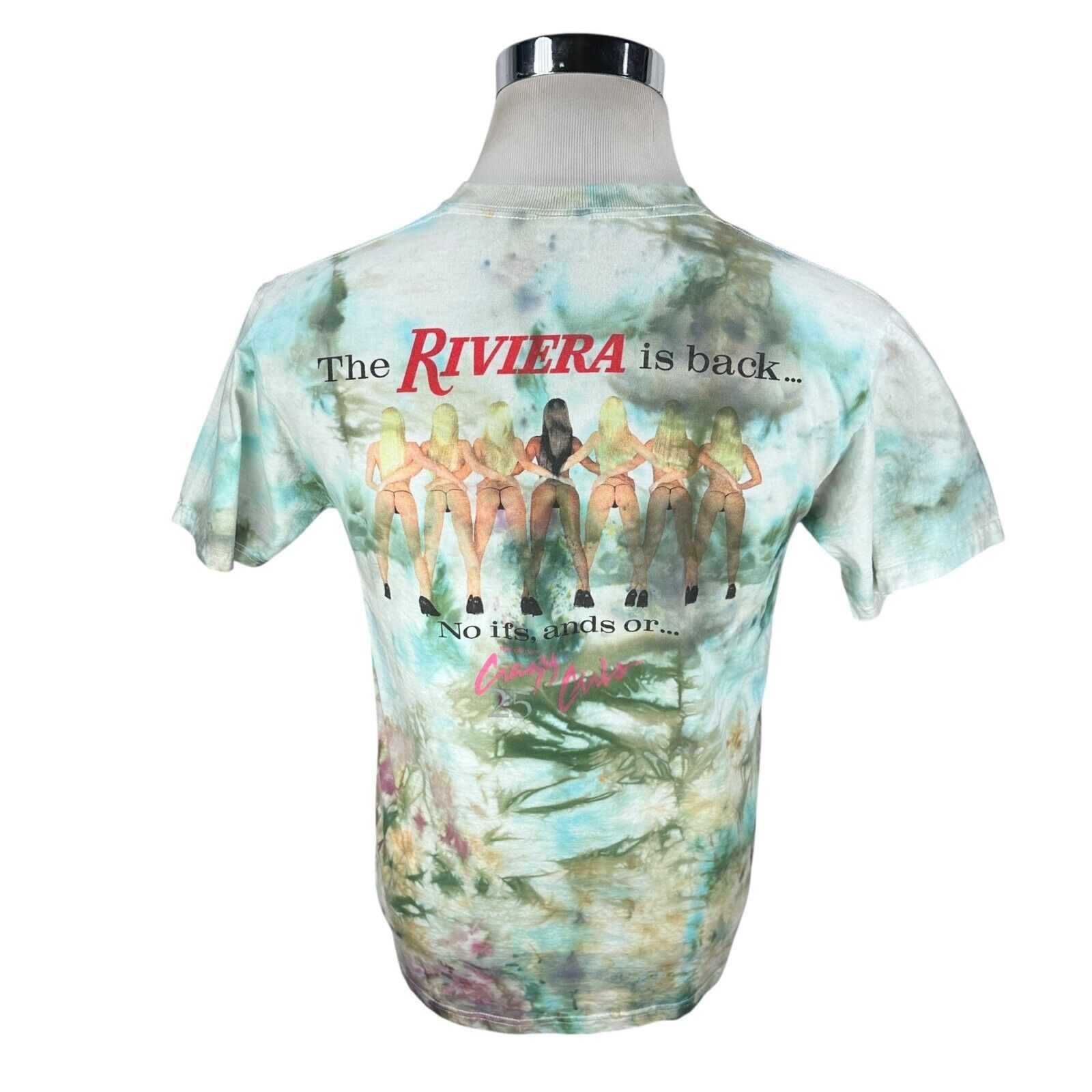 Fruit Of The Loom Riviera Casino 25th Anniversary T-Shirt Men's M Tie Dye Y2K Size US M / EU 48-50 / 2 - 4 Thumbnail