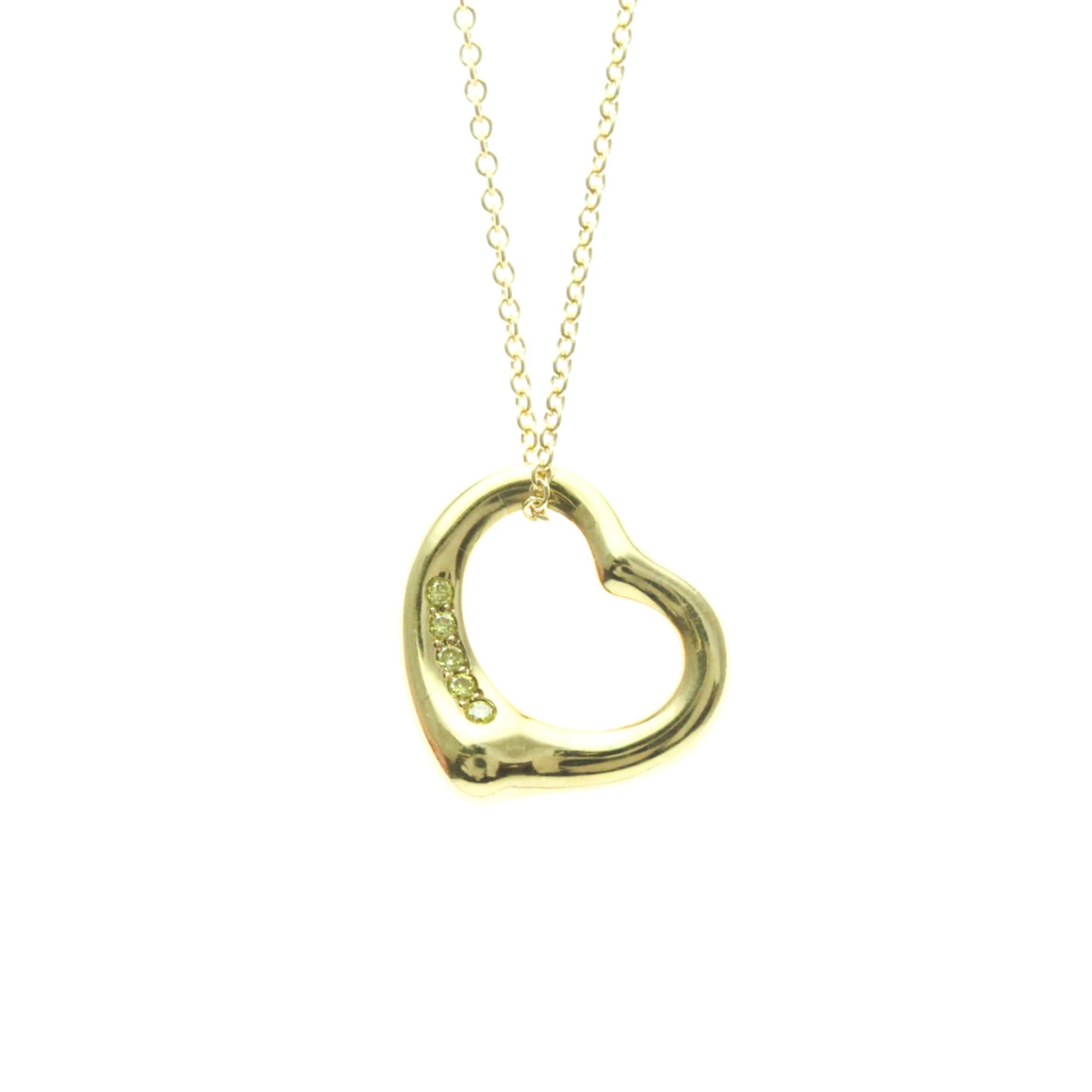 Tiffany Open Heart Pink Gold (18K) No Stone MenWomen Fashion Pendant Necklace (Gold)
