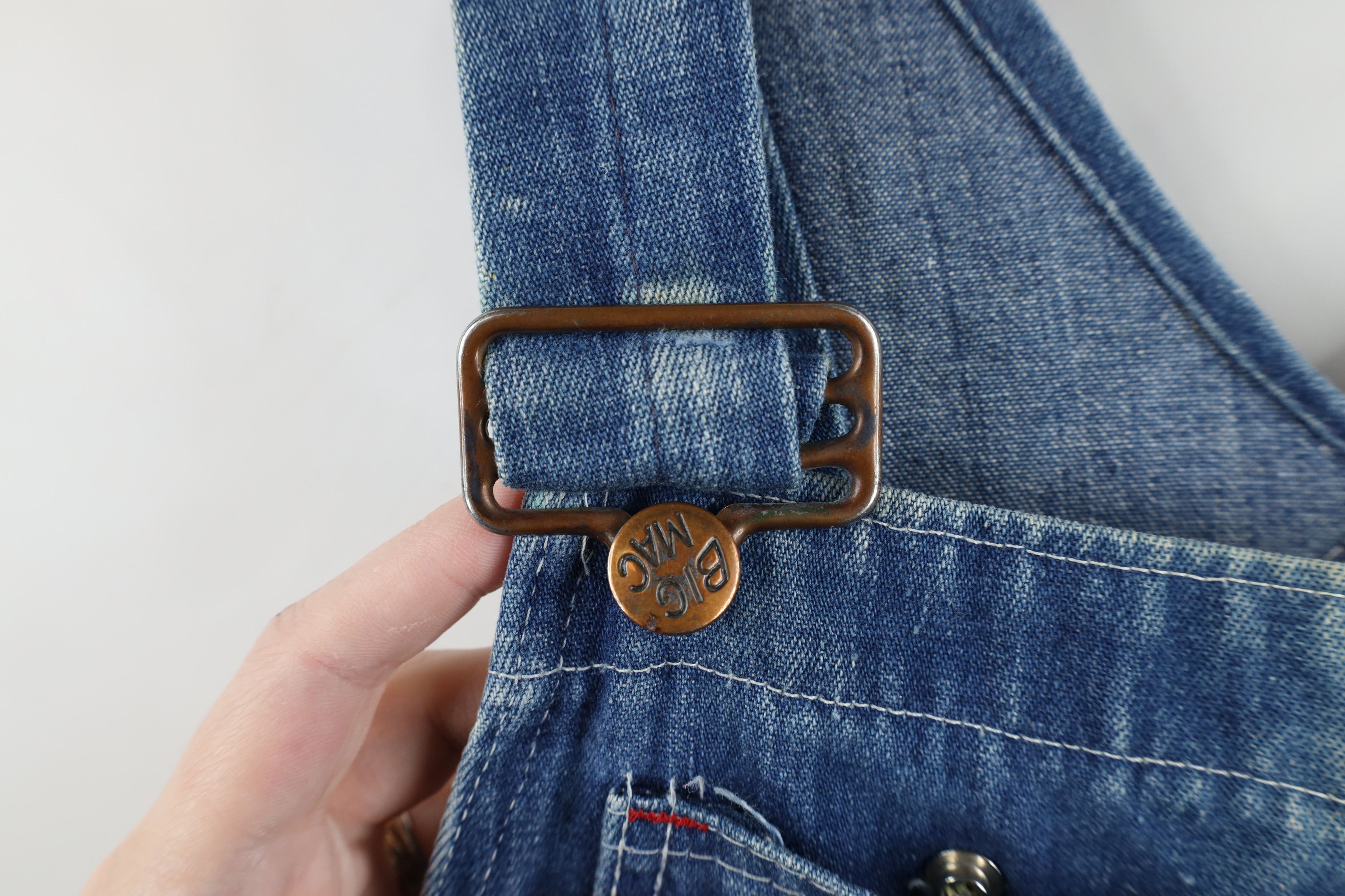 Big Mac × Vintage Vintage 60s Big Mac Distressed Square Bak Overalls Size US 30 / EU 46 - 12 Thumbnail