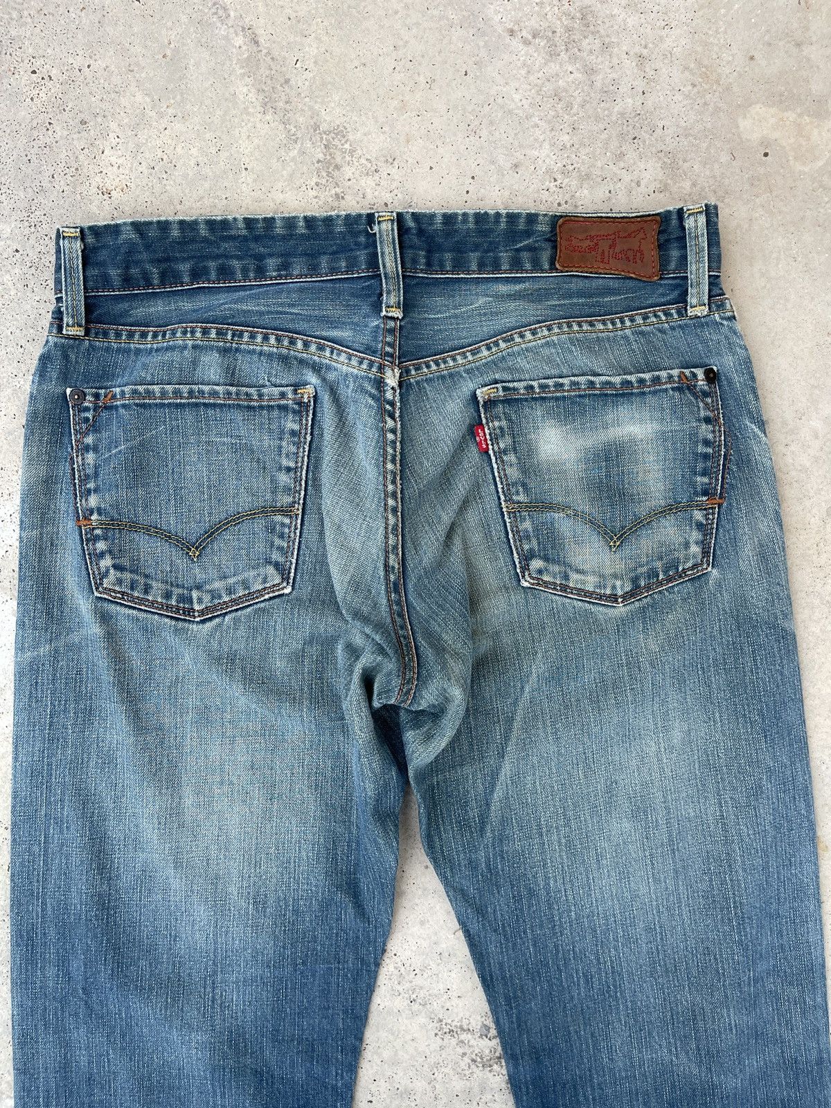 Levi's × Levi's Vintage Clothing × Vintage Levi’s Red Vintage Y2K Faded Blue Denim Jeans Size US 32 / EU 48 - 4 Thumbnail
