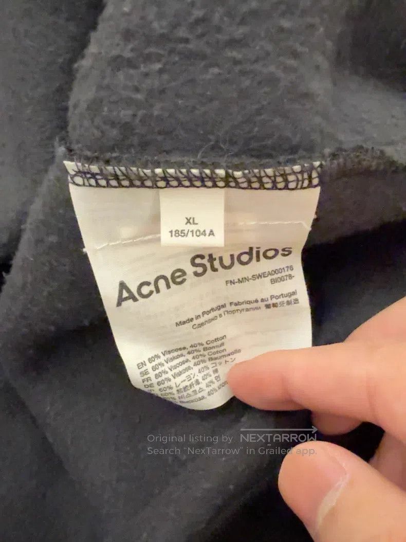 Acne Studios Acne Studios Men's Sweatshirt Size US XL / EU 56 / 4 - 3 Thumbnail