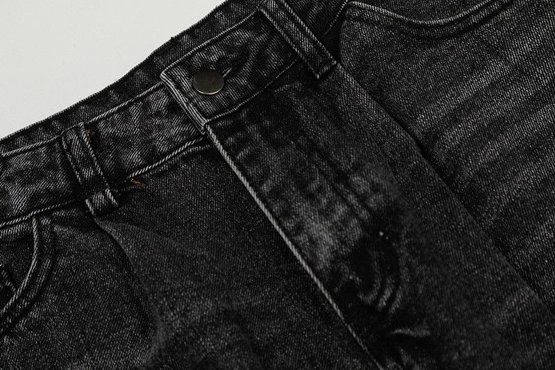 Jean American retro casual edgy wide-leg curved jeans Size US 32 / EU 48 - 4 Thumbnail