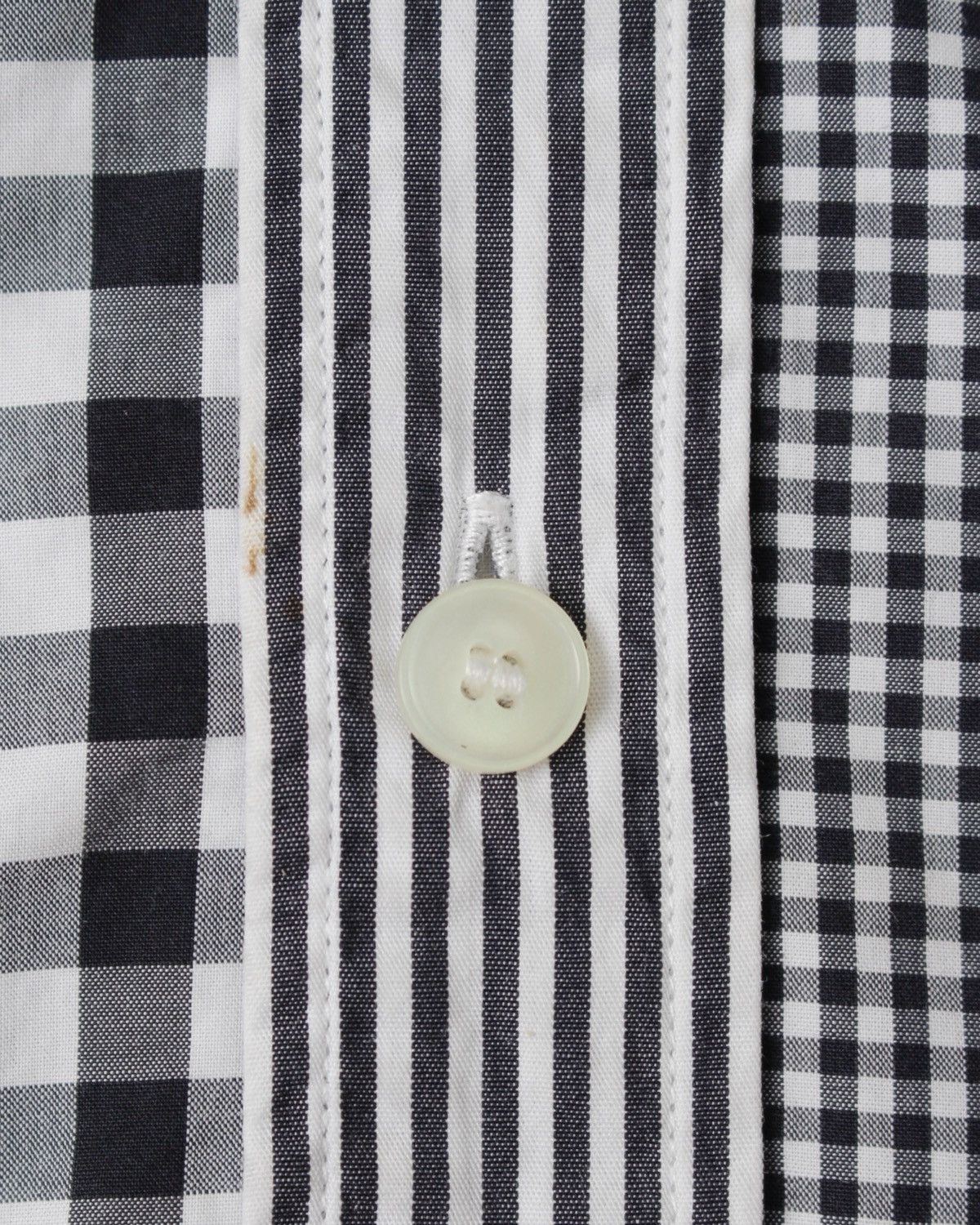 Issey Miyake SS2013 NÉ-NET PATCHWORK CHECK STRIPE SHIRT Size US M / EU 48-50 / 2 - 11 Thumbnail