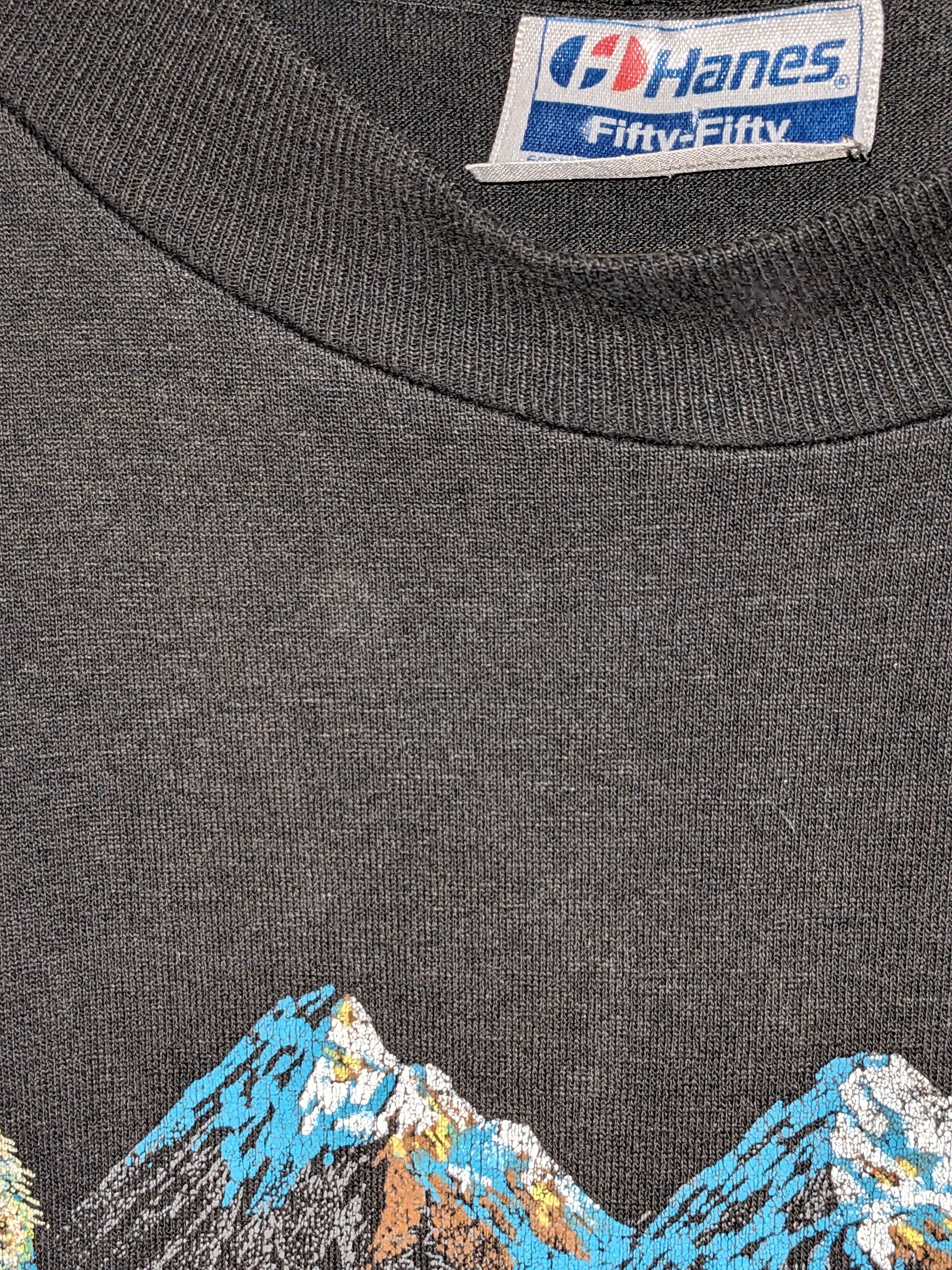 Vintage Vintage 1991 Wolves Animal Nature Pocono Mountains T-Shirt Size US XL / EU 56 / 4 - 6 Thumbnail