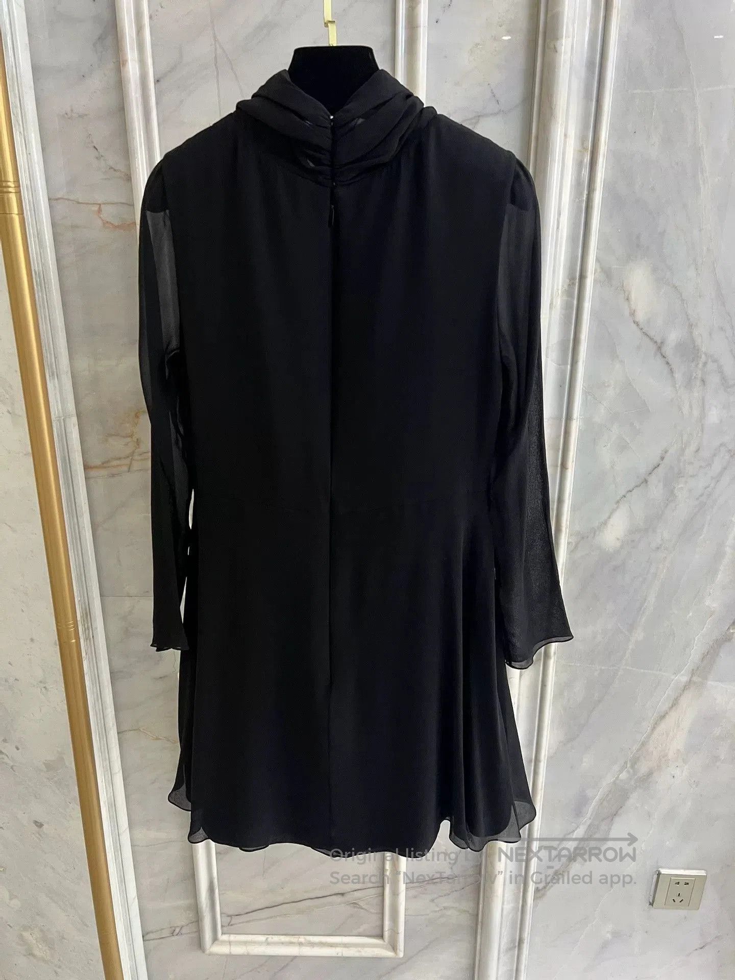 Saint Laurent Paris Saint Laurent Black High Neck Dress. Size M / US 6-8 / IT 42-44 - 6 Thumbnail