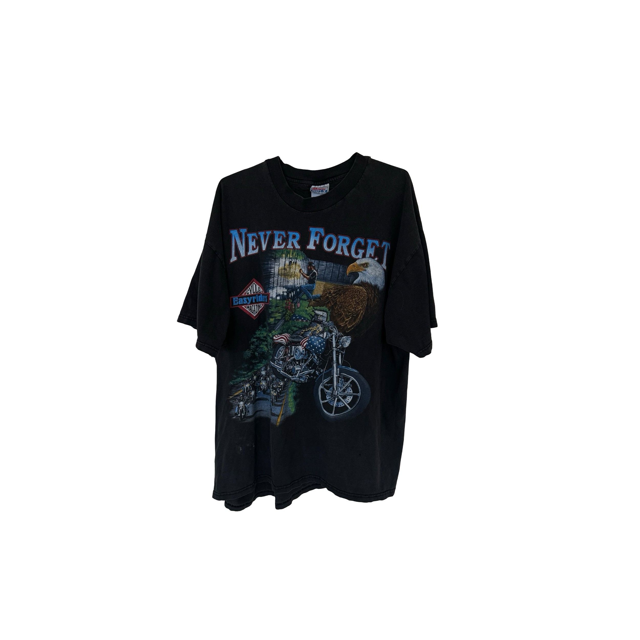 Vintage Never Forget Tee Size US XL / EU 56 / 4 - 1 Thumbnail