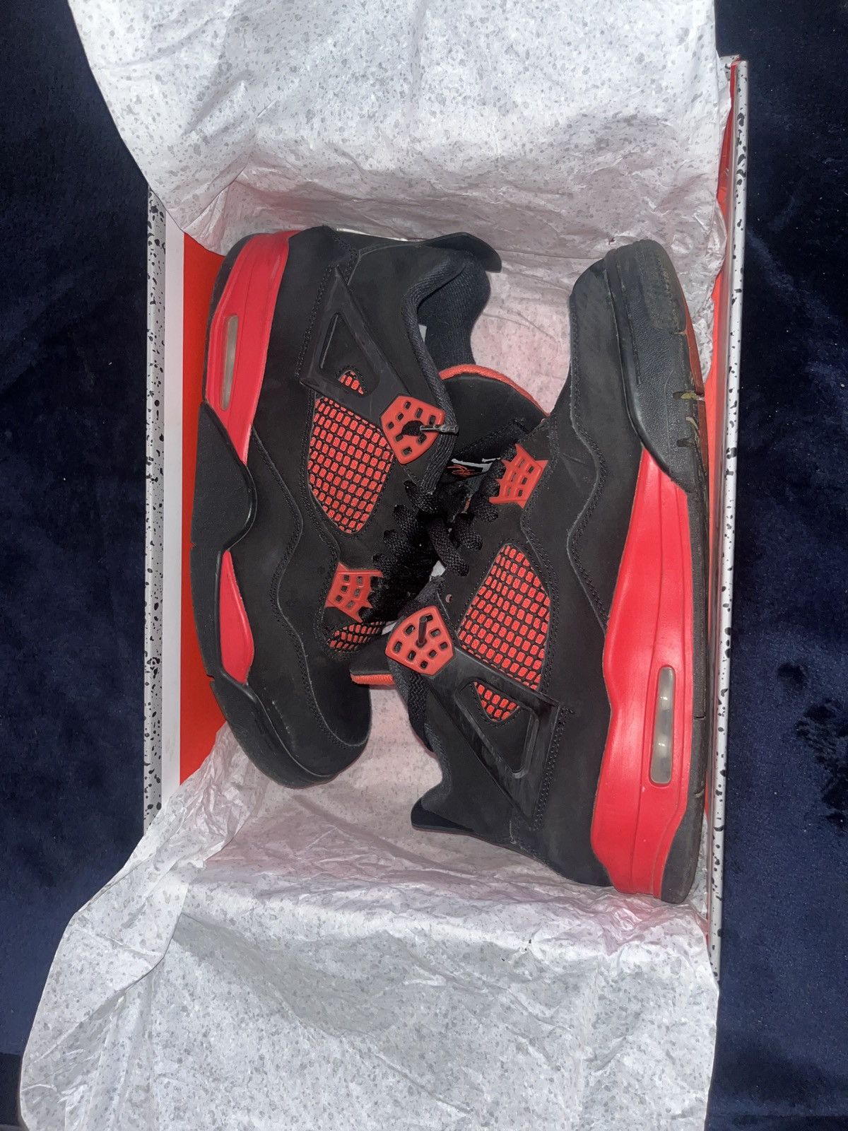 Jordan Brand Black red Thunder 4s. Size US 10 / EU 43 - 9 Thumbnail
