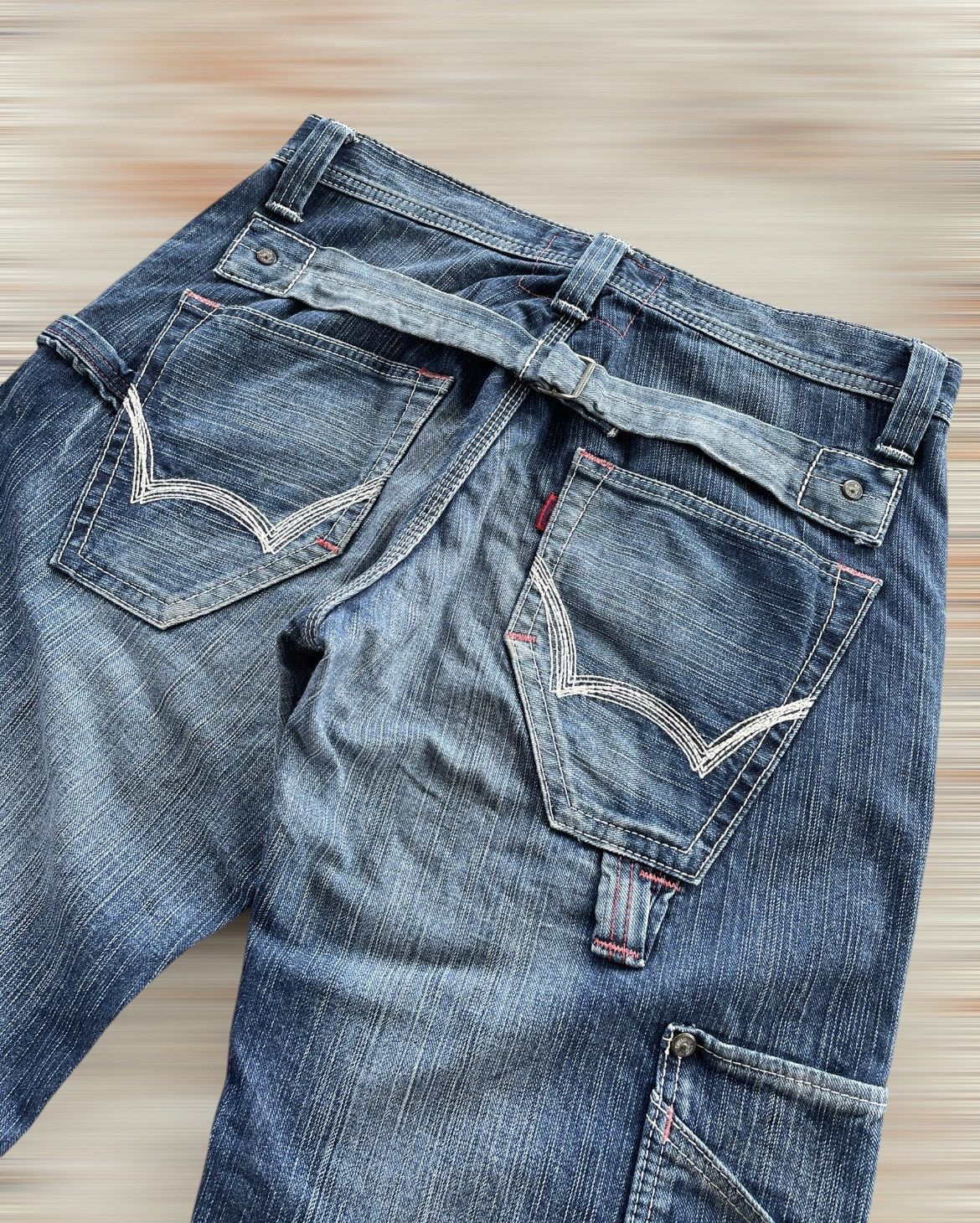 Designer × Edwin × If Six Was Nine EDWIN 503 BLUE TRIP SHORT JEANS Size US 33 - 5 Thumbnail