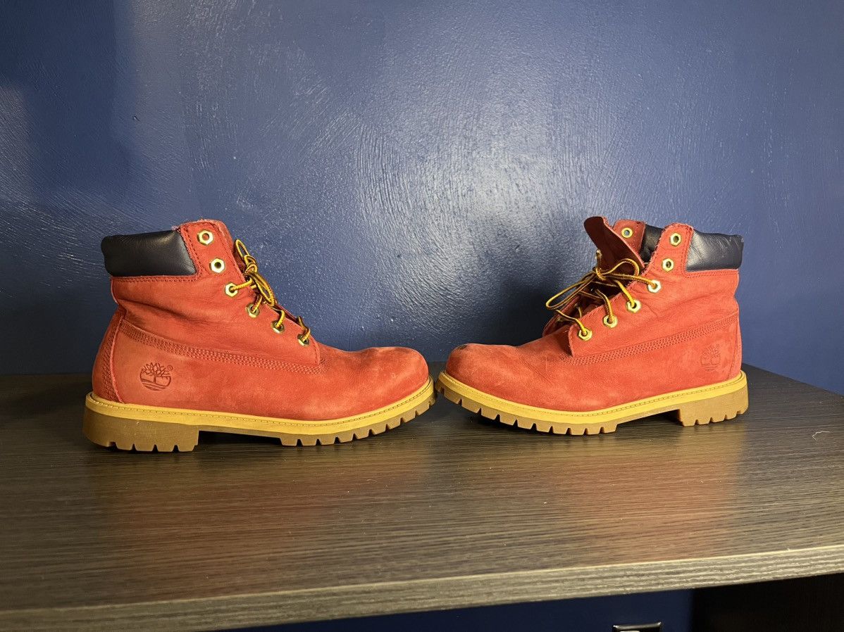 Timberland Burgundy Timberland Boots Size US 7 / EU 40 - 2 Thumbnail