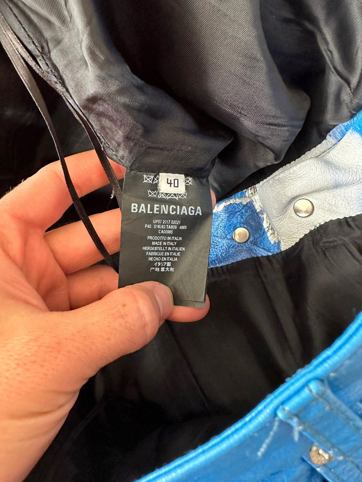 Balenciaga GRAIL 2018 Convertible Painted Calfskin Mountain Pants Size 28" / US 6 / IT 42 - 7 Thumbnail