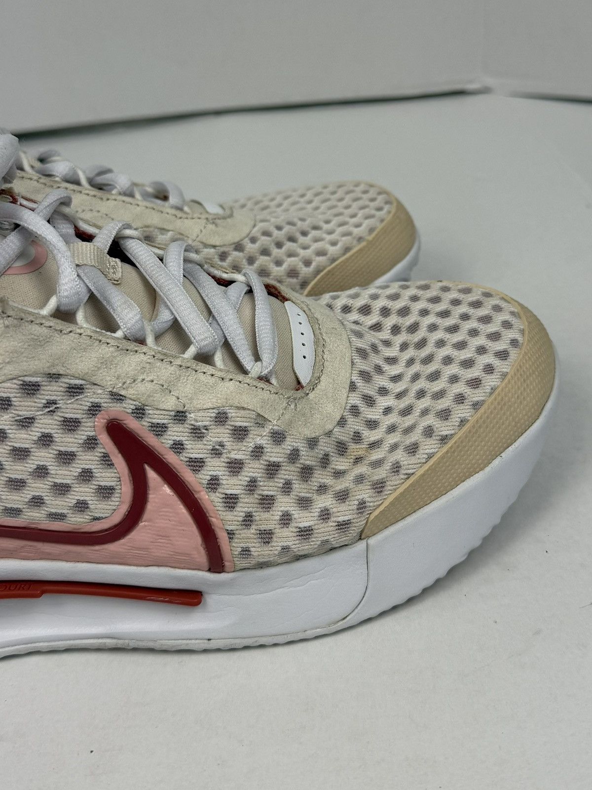 Nike Nike Court Zoom Pro DH0990-261 Running Shoes White Coral Size US 9 / IT 39 - 11 Thumbnail
