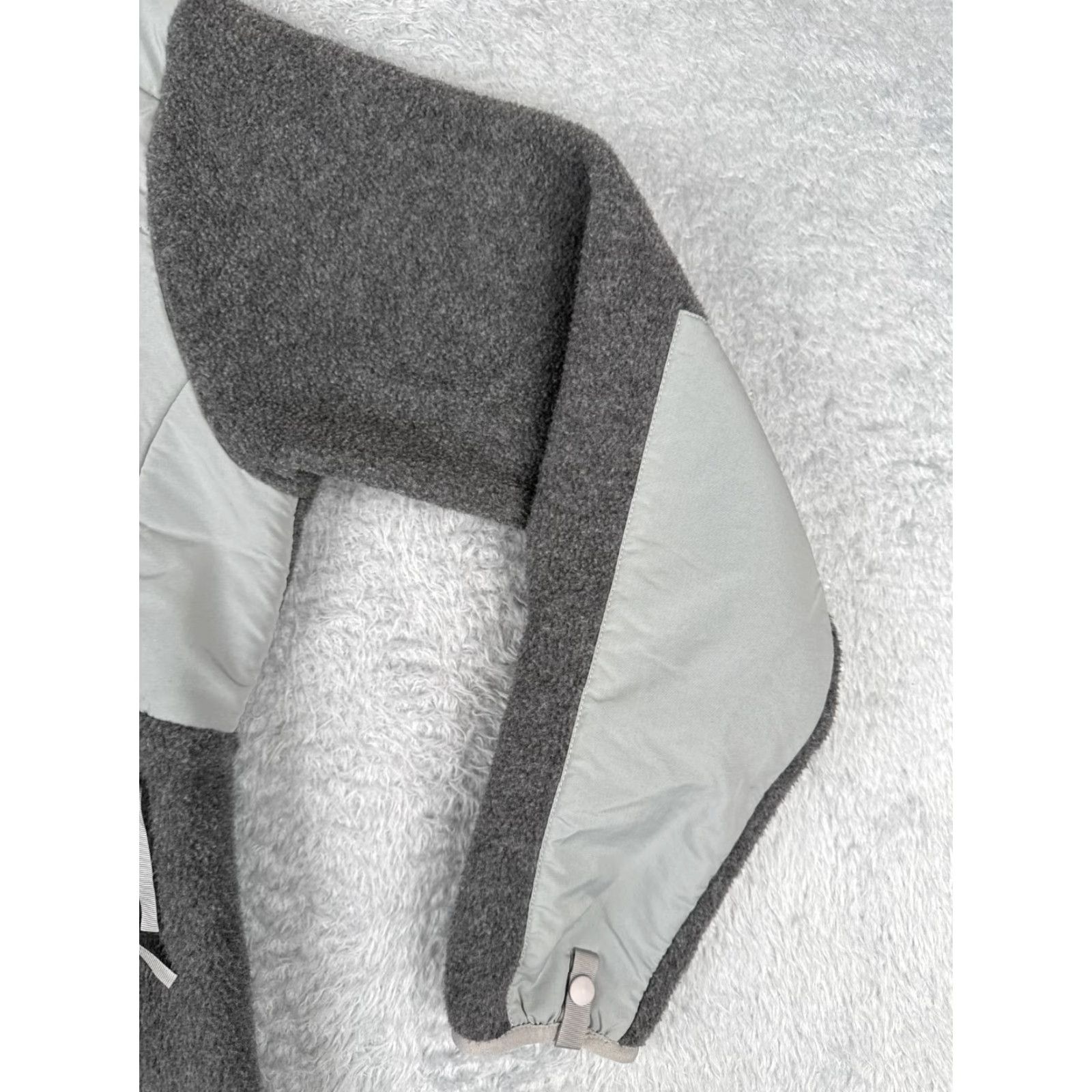 The North Face The North Face Jacket Women S Gray Polyester Fleece Full Zip Mock Denali Logo Zipper Embroidered Size S / US 4 / IT 40 - 5 Thumbnail