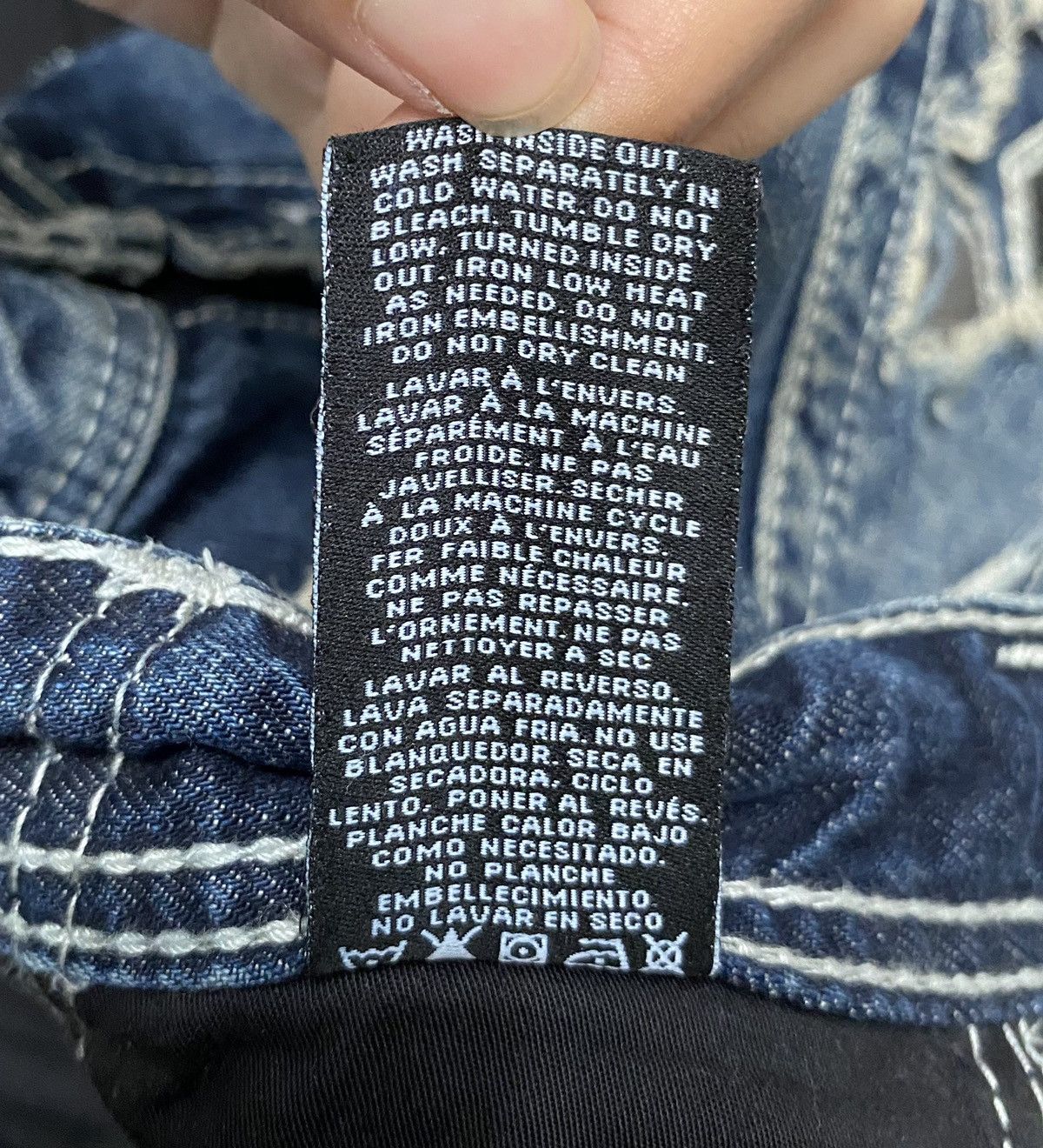 Affliction × If Six Was Nine Rare Vintage Afeliction Black Preminum Flared Jeans 2000s Size US 34 / EU 50 - 14 Thumbnail