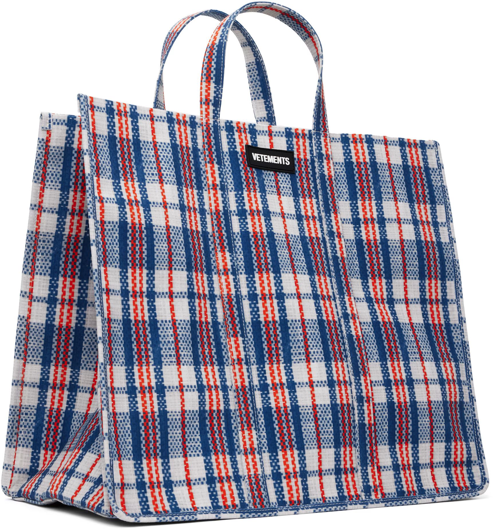 Vetements VETEMENTS Blue Barbes Shopper Tote Size ONE SIZE - 2 Thumbnail