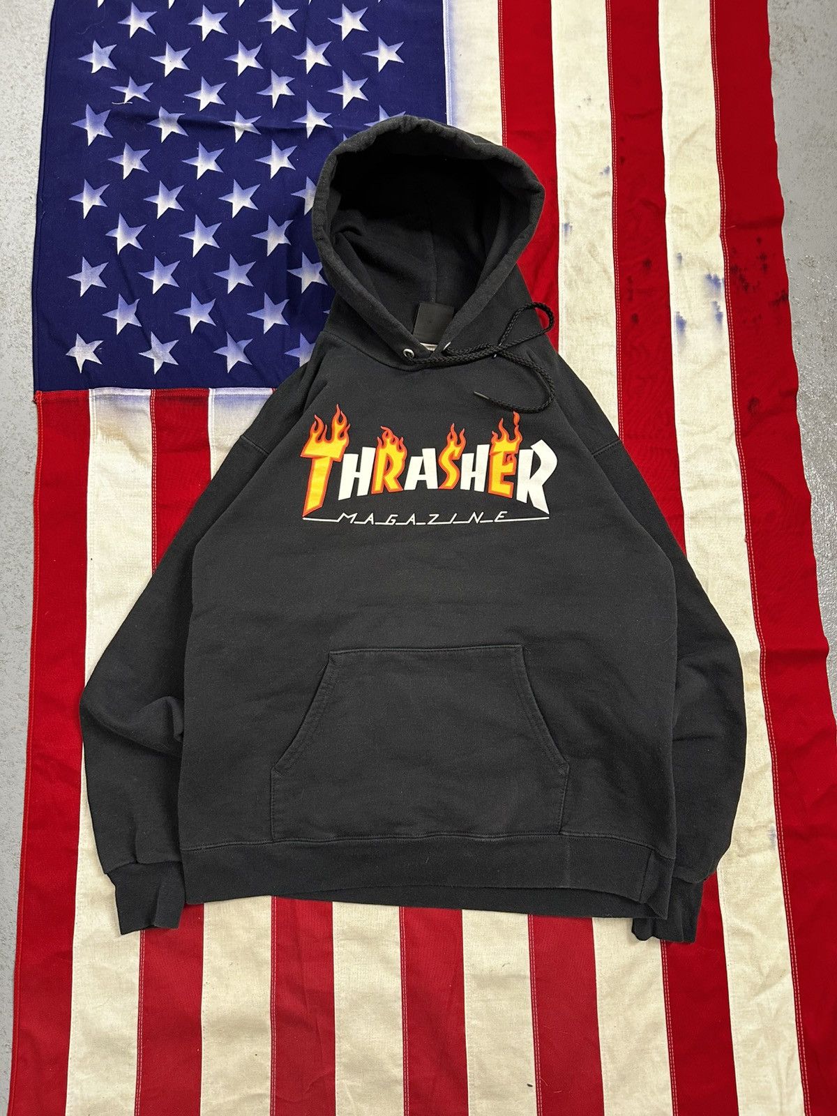 Thrasher Thrasher Flame Logo Hoodie - Black Size US S / EU 44-46 / 1 - 1 Thumbnail