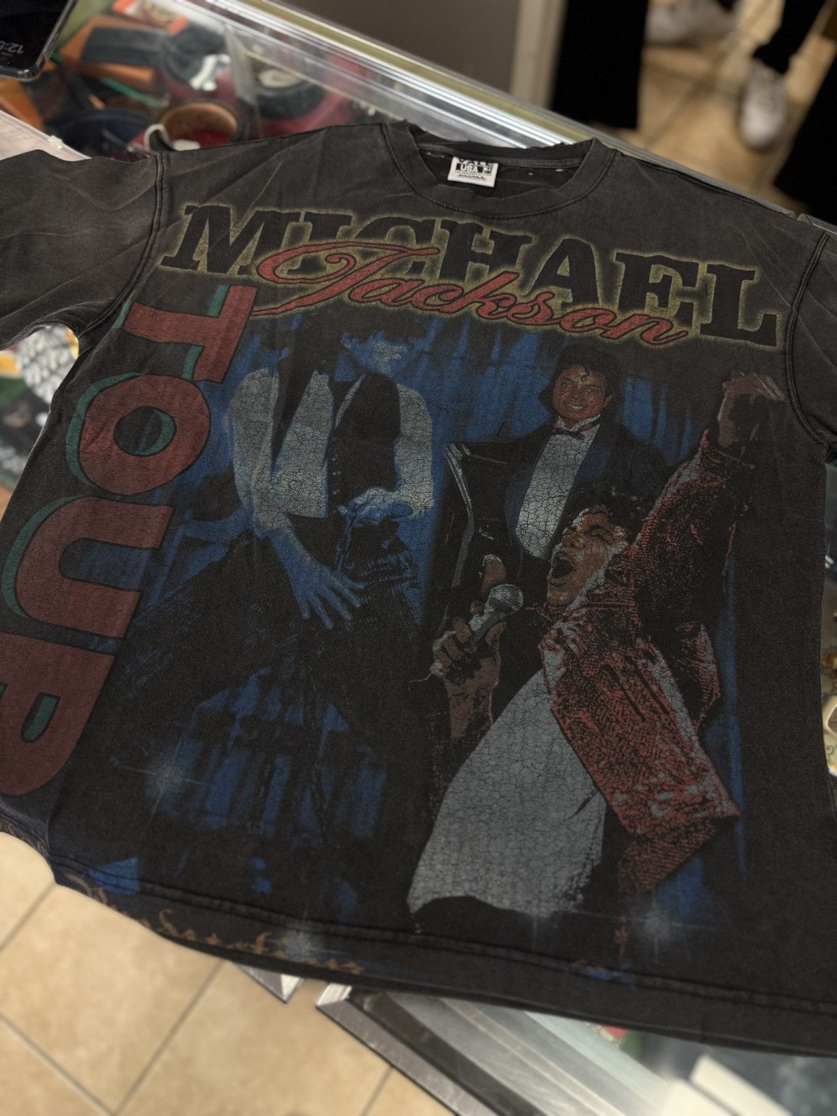 Vale Vale Valley Black Michael Jackson Tee Shirt Size S (NEW) Size US S / EU 44-46 / 1 - 2 Thumbnail
