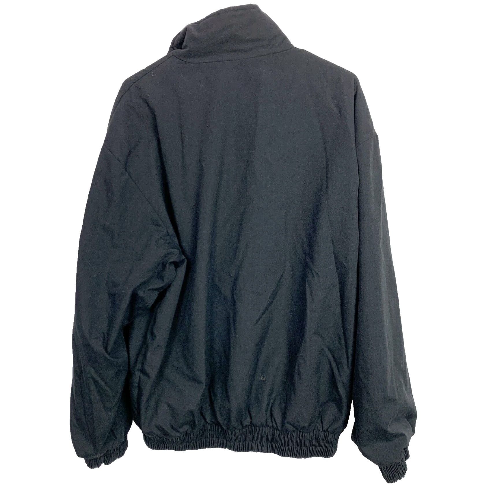 Vintage VINTAGE King Louie Jacket Tailored Bomber Jacket Snap Full Zip Black LT Mens Large Tall Cotton Blend Nylon Lining 65% Polyester 35% Cotton Shown Size US L / EU 52-54 / 3 - 6 Thumbnail