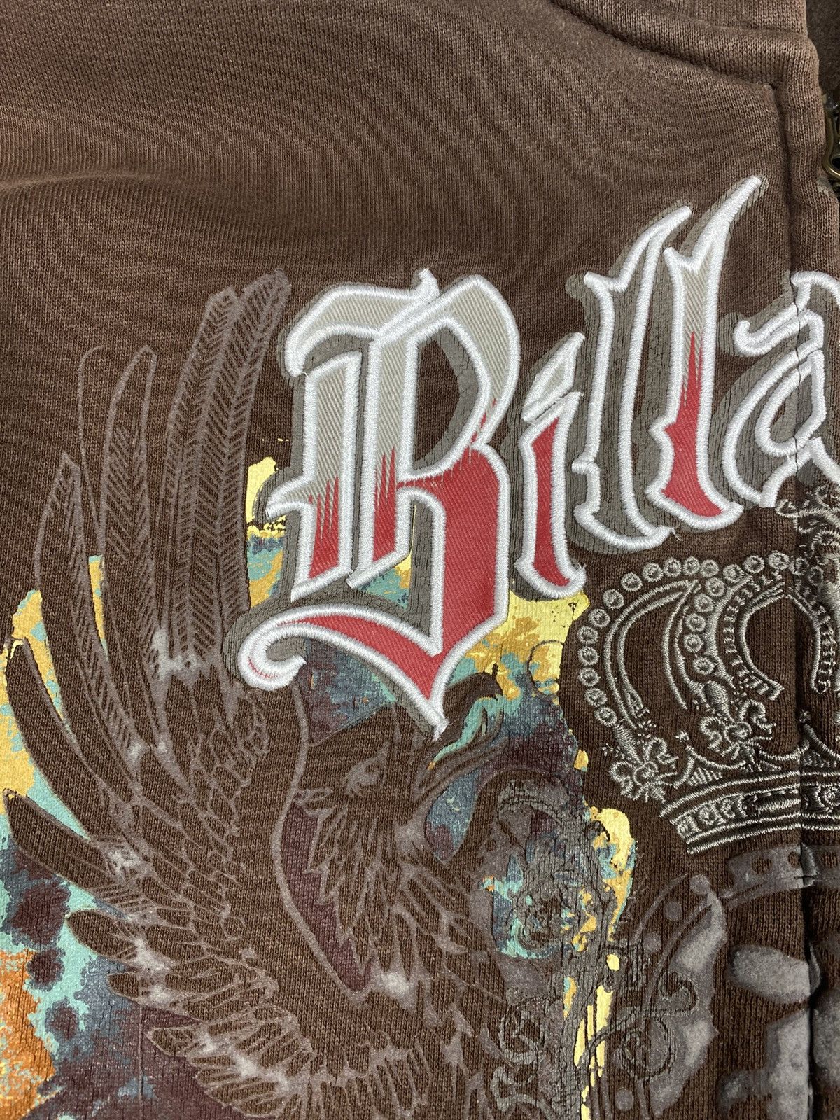 Billabong Billabong Faded Brown Y2K Surf Full Zip Hoodie Fleece Size US L / EU 52-54 / 3 - 8 Thumbnail