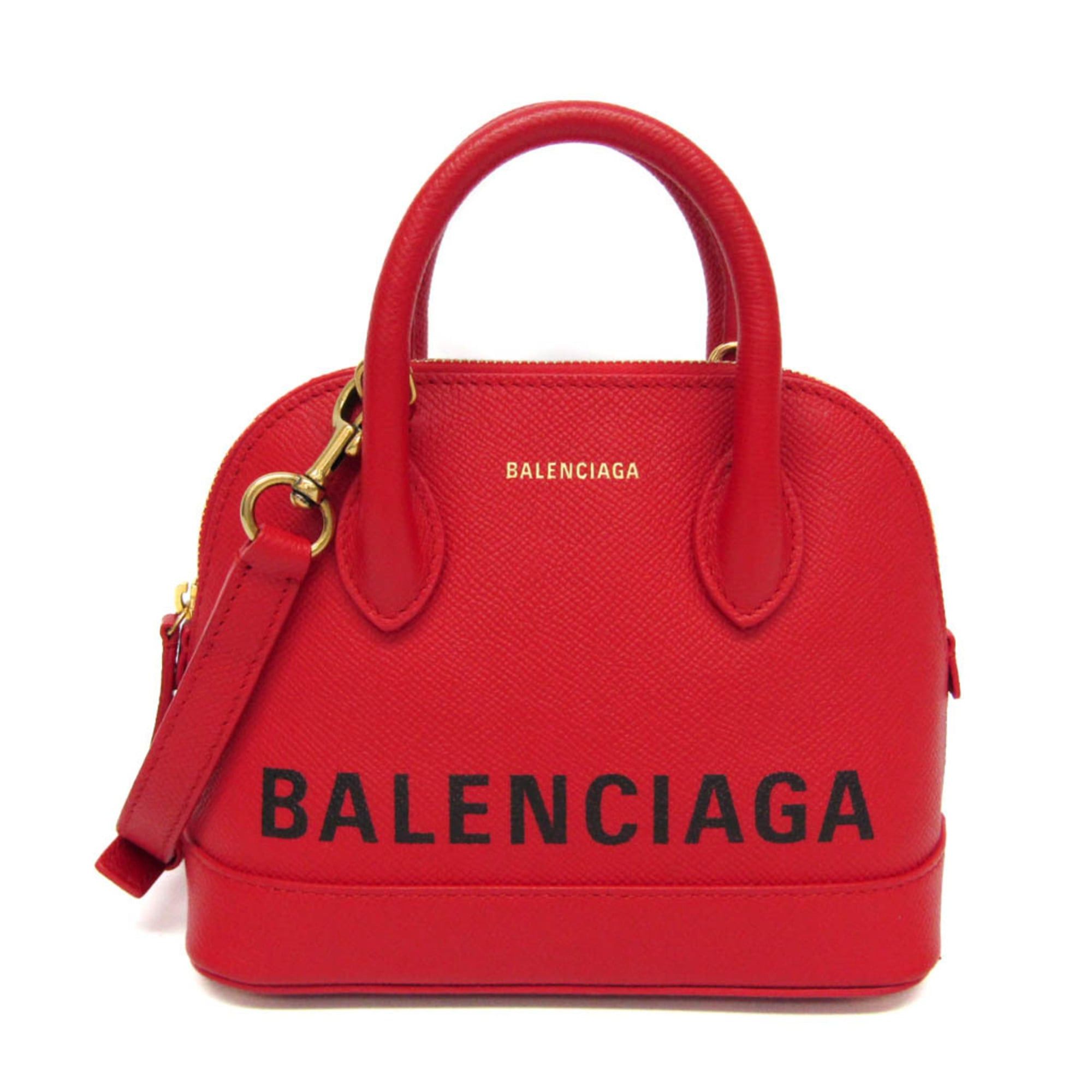 Balenciaga Balenciaga VILLE Top Handle XXS 525050 Women's Leather Handbag,Shoulder Bag Red Color Size ONE SIZE - 1 Thumbnail