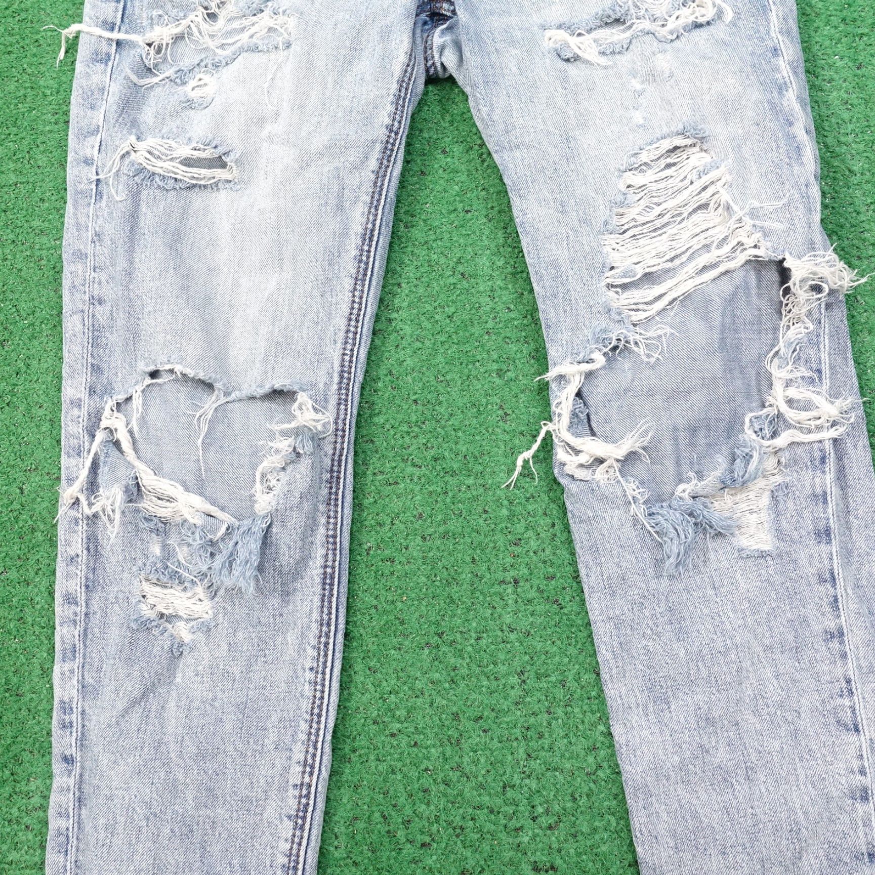 American Eagle Outfitters American Eagle Outfitters Tomgirl Jeans Regular Fit 4 Women Blue Denim Vintage-Inspired Size 27" / US 4 / IT 40 - 4 Thumbnail