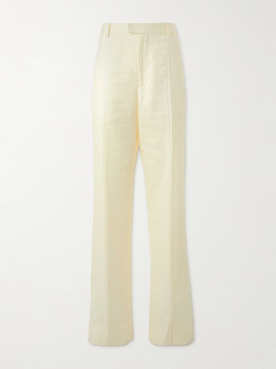 Bottega Veneta o1y0725 Casual Pant in Pastel Yellow Size 26" / US 2 / IT 38 - 1 Thumbnail