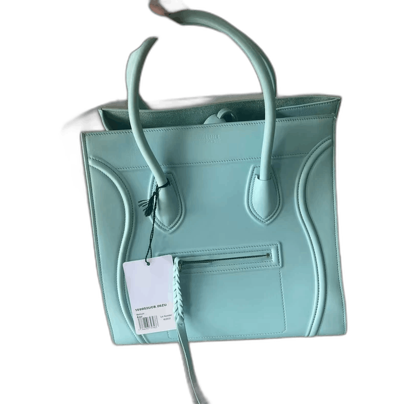 Celine Celine Nano Luggage Blue Handbag Size ONE SIZE - 1 Thumbnail