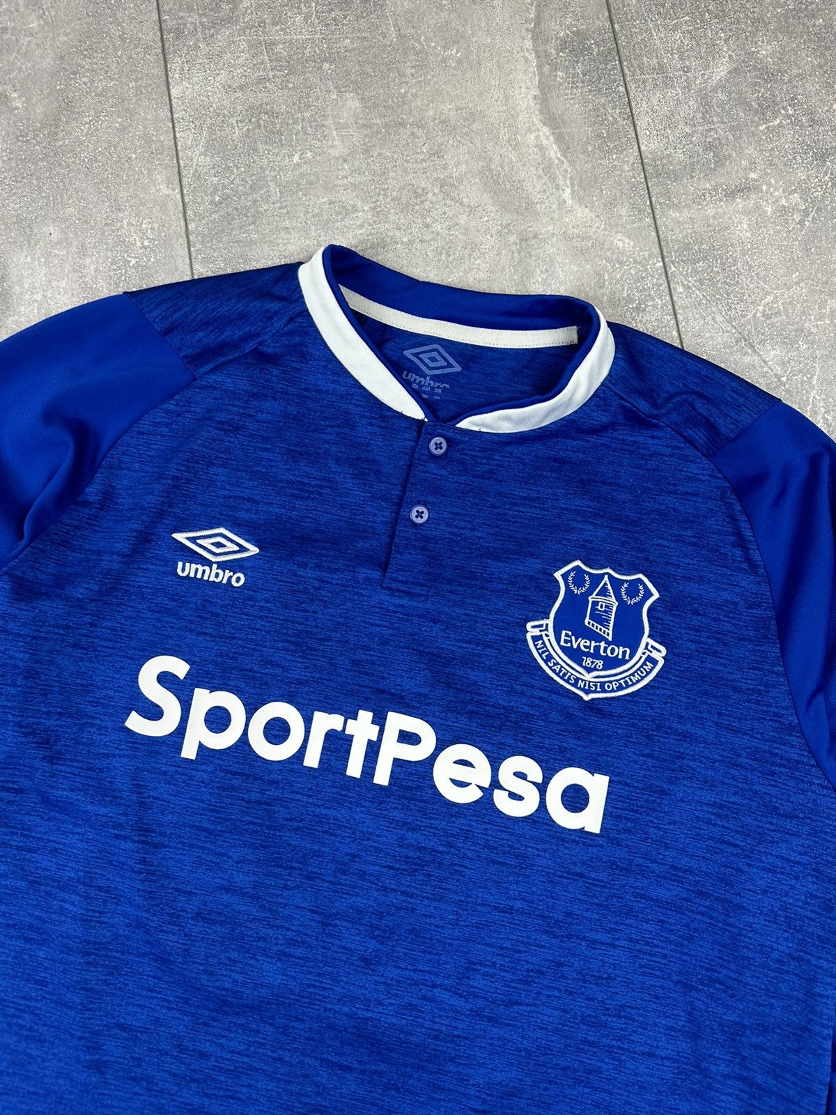 Umbro Umbro Everton 2018/19 Home Long Sleeve #19 Niasse Jersey Size US XXL / EU 58 / 5 - 3 Thumbnail