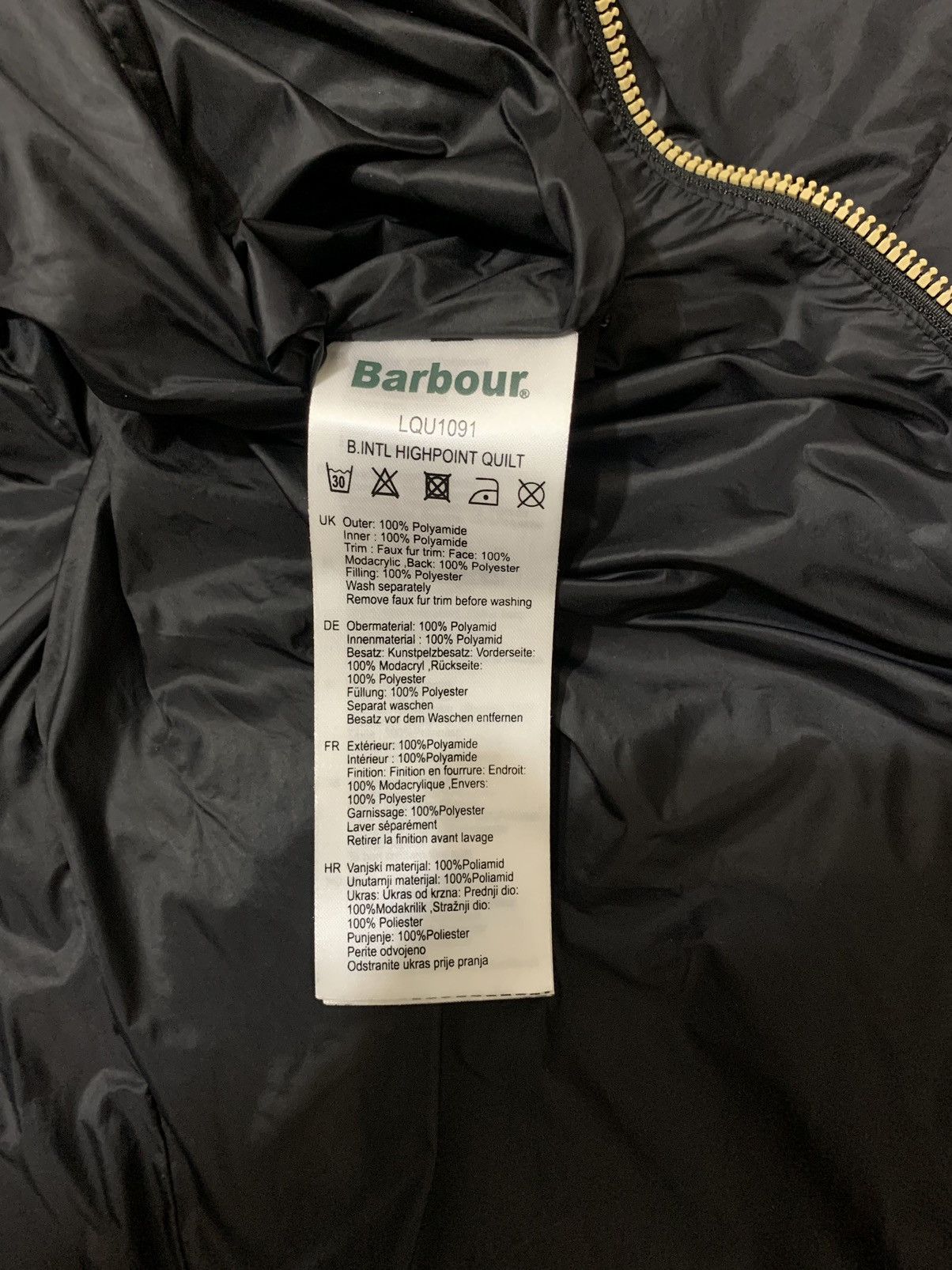 Barbour Barbour International Highpoint Quilt Fibre Down Coat Jacket Size S / US 4 / IT 40 - 11 Thumbnail