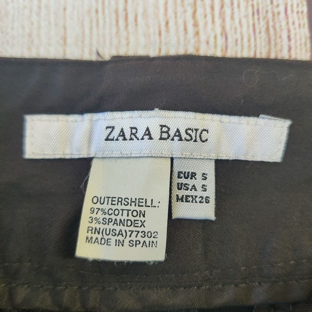 Zara Zara Basic cuffed black trouser shorts sz S Size 27" / US 4 / IT 40 - 6 Thumbnail