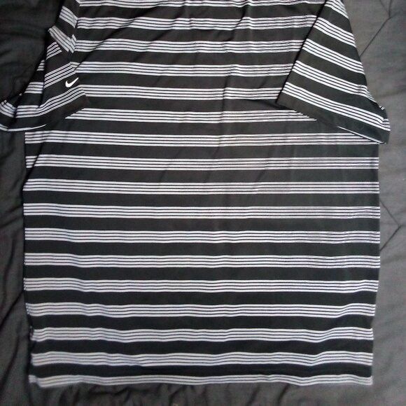 Nike Nike Golf Dri-Fit Oregon Ducks Striped Polo Shirt Size US XXL / EU 58 / 5 - 5 Thumbnail