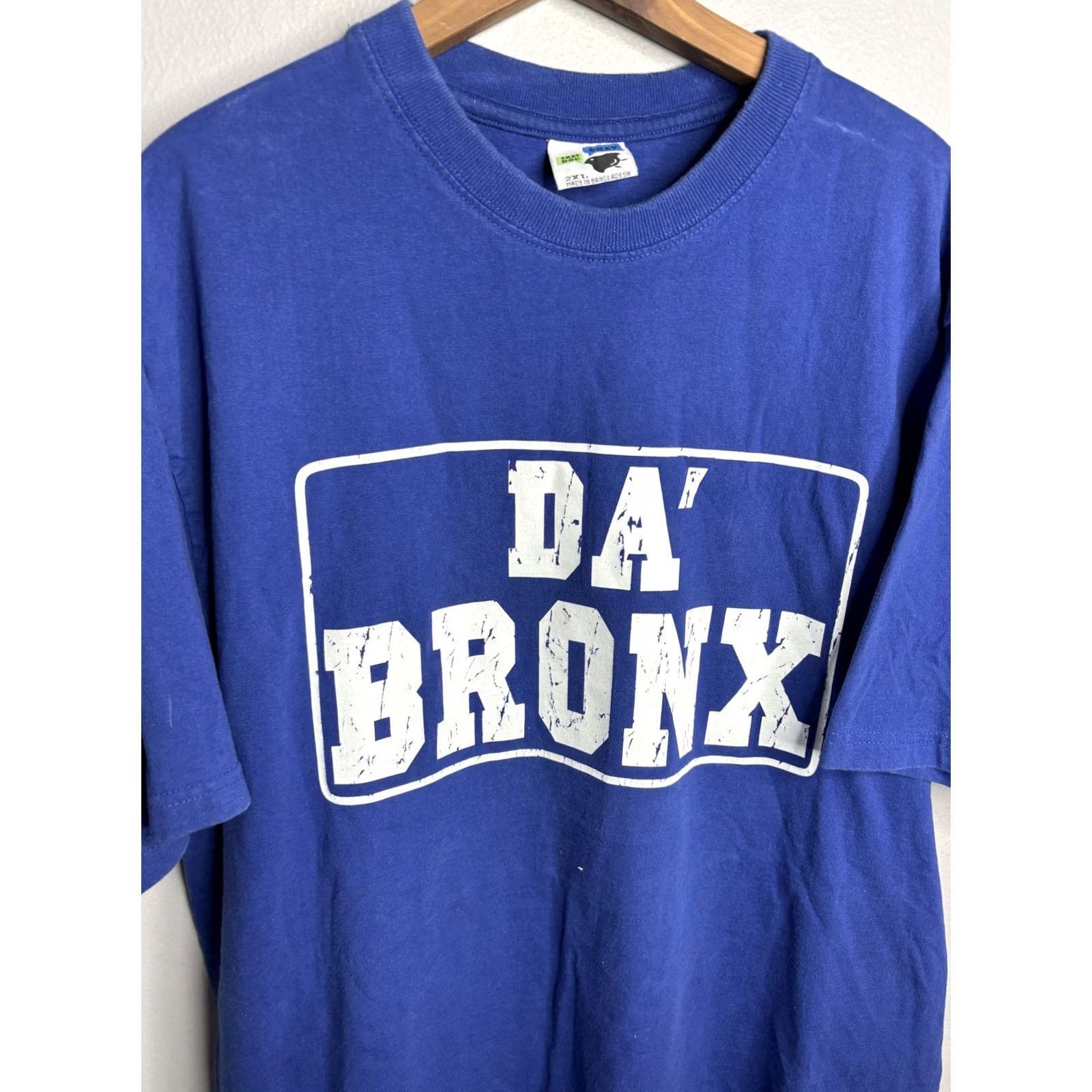 Vintage Phat Dog Da Bronx Shirt Mens 2XL Blue Graphic Tee Hip Hop Streetwear Urban Size US XXL / EU 58 / 5 - 2 Thumbnail