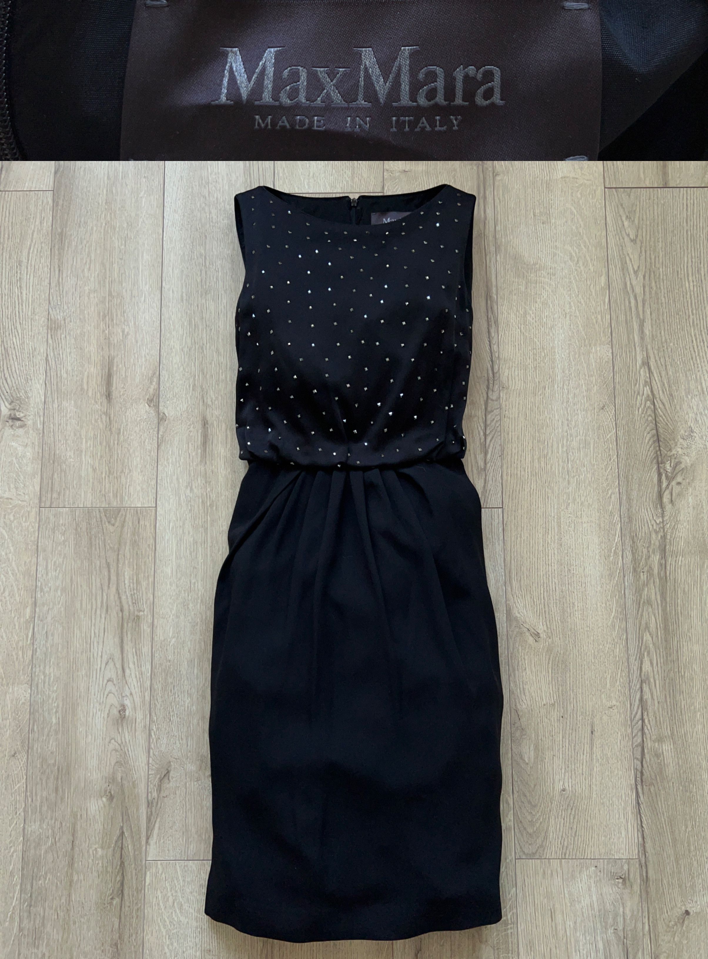 Designer × Max Mara MAX MARA New Collection Dress Black Sleeveless Knee Length Size M / US 6-8 / IT 42-44 - 1 Thumbnail