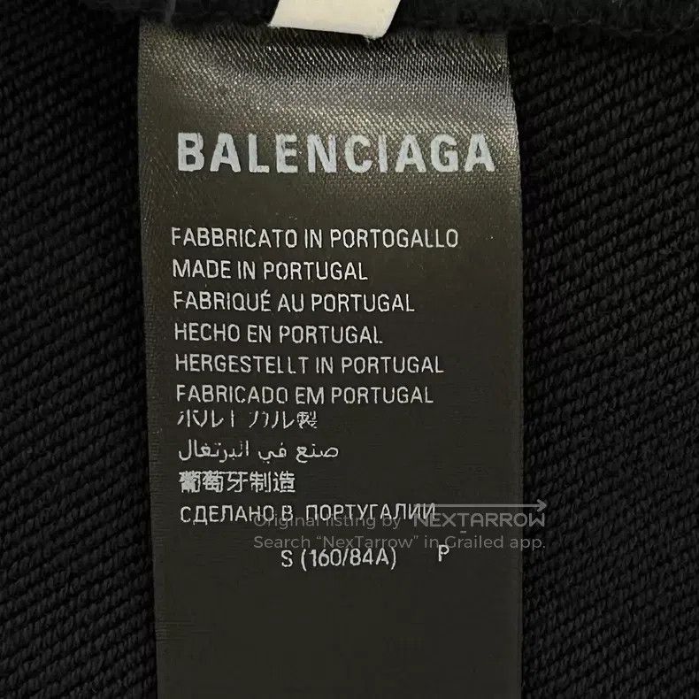 Balenciaga Balenciaga Logo Printed Black Hoodie with Front and Back D Size US S / EU 44-46 / 1 - 4 Thumbnail