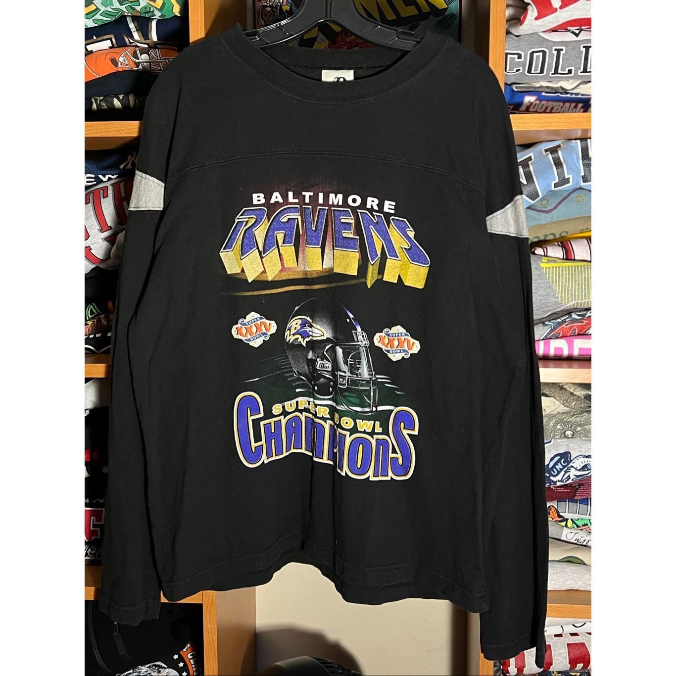 NFL Vintage NFL Baltimore Ravens Super Bowl Champs L/S Tee Size US L / EU 52-54 / 3 - 1 Thumbnail